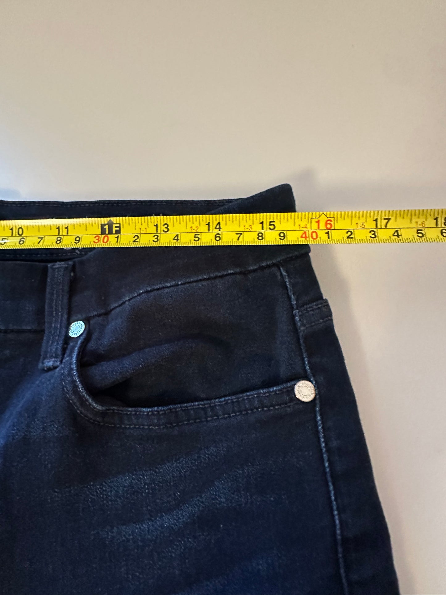 7 For All Mankind High Waist Deep Indigo Blue Skinny Ankle Jeans | Size 31