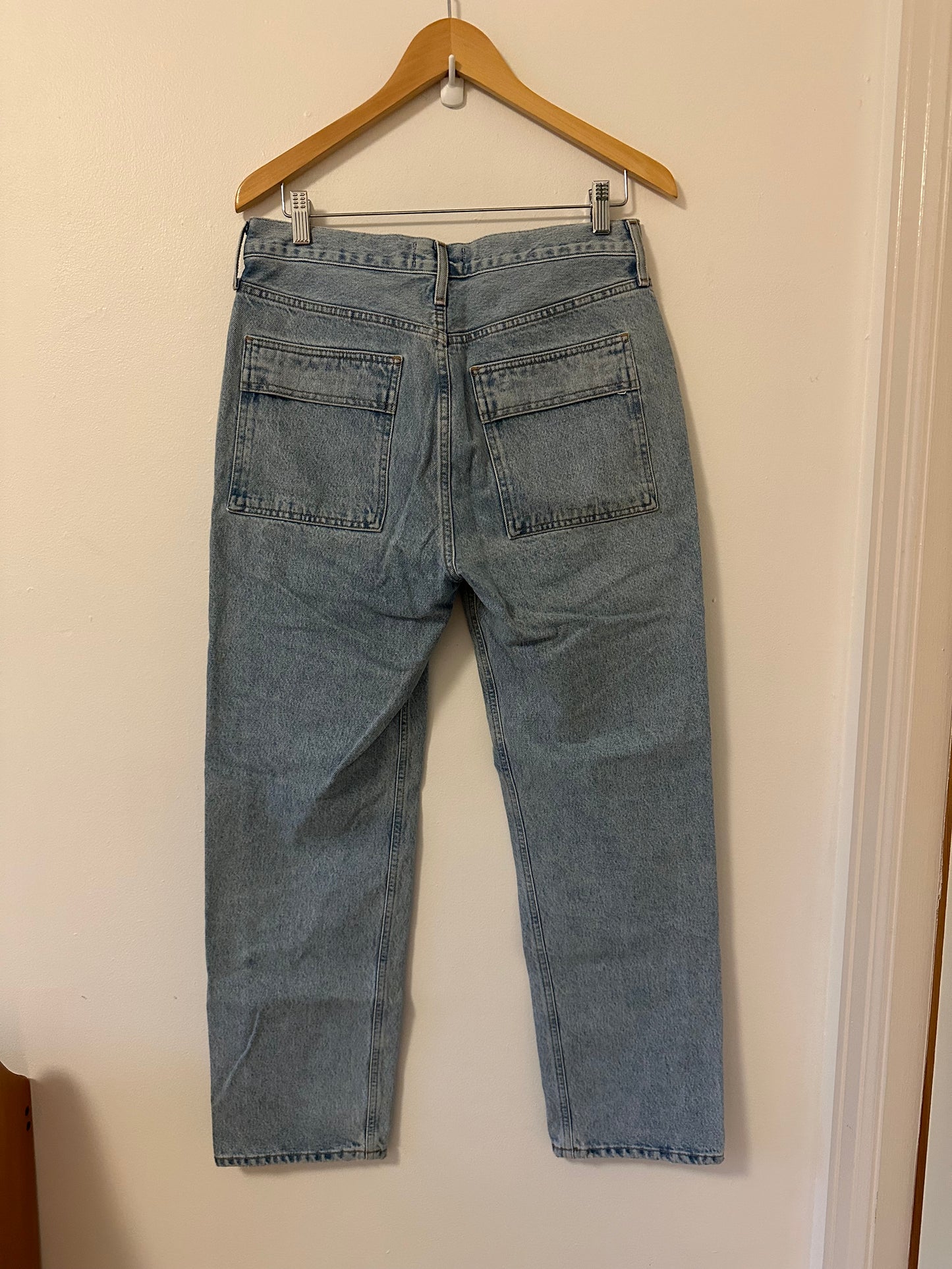 Agolde Cooper Cargo Straight Leg Cotton Stretch Jeans | Size 28