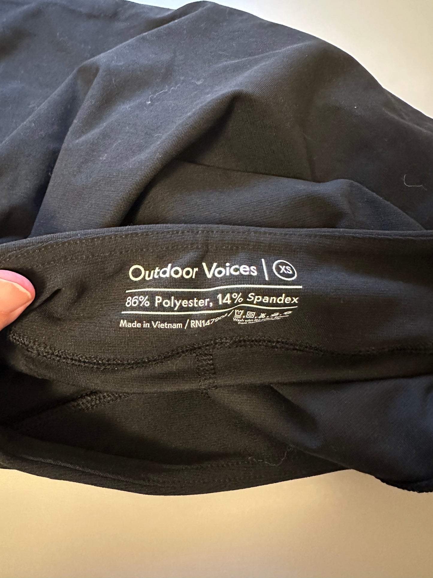 NWT Outdoor Voices Court Skort 4.5” Black Women's Skirt | Size XS