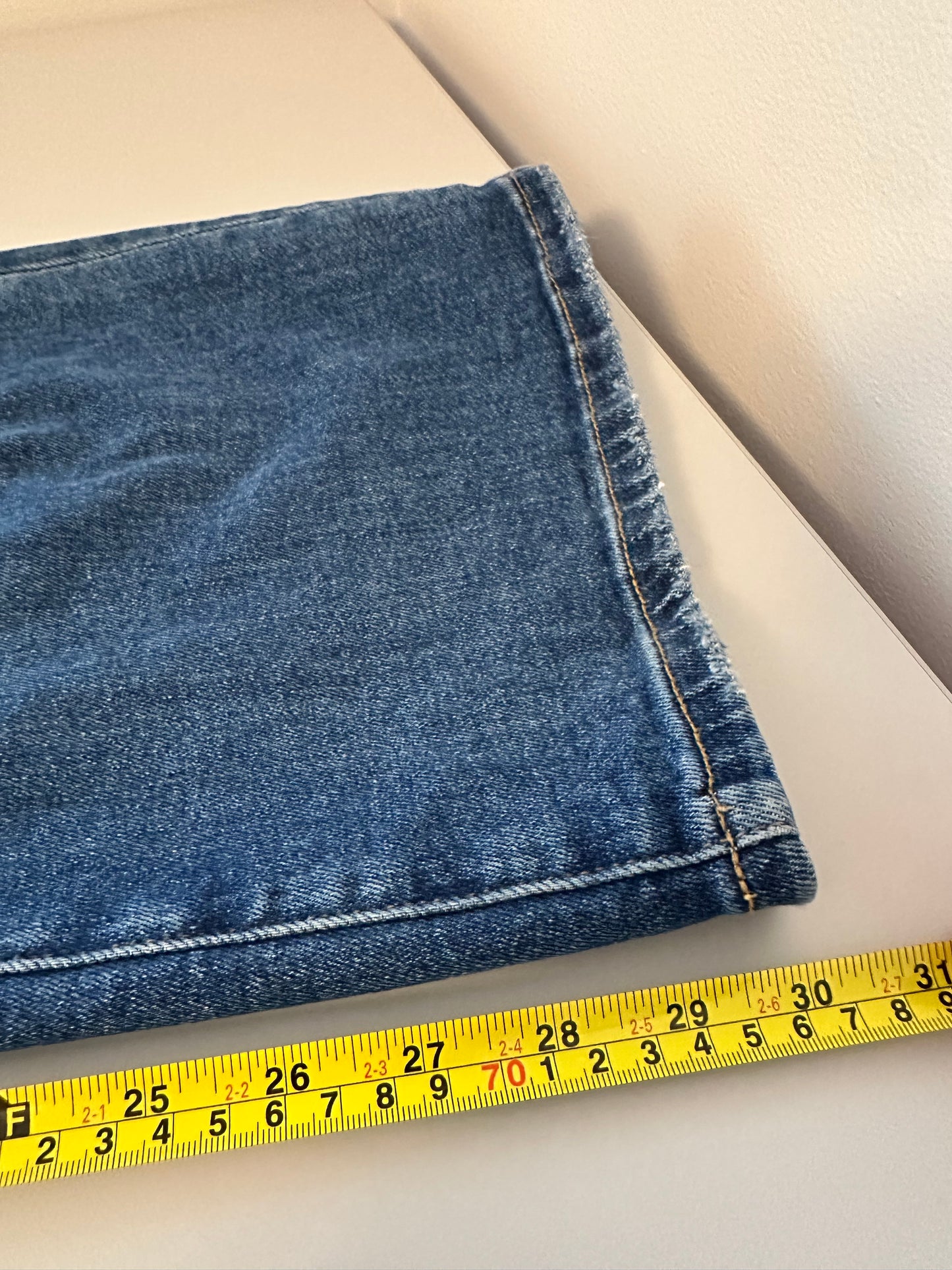 Risen Wide Leg Stretch Slant Pocket Jeans | Size 31