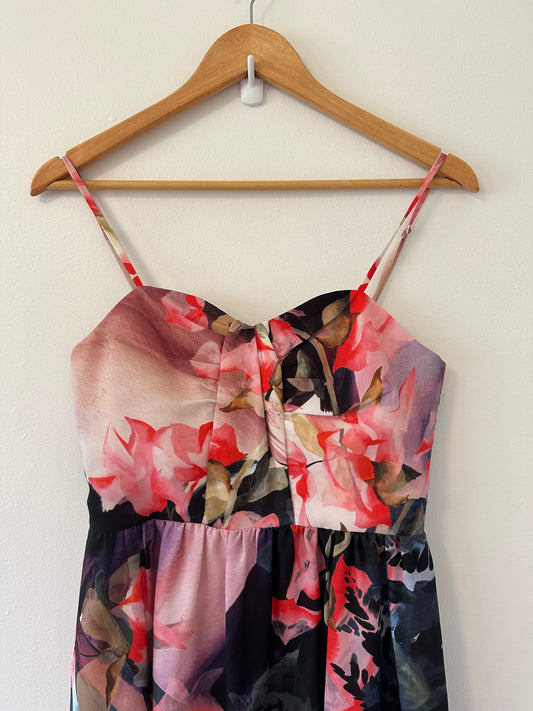 Anthropologie X Corey Lynn Carter Daybreak Floral Midi Dress Women Size 2
