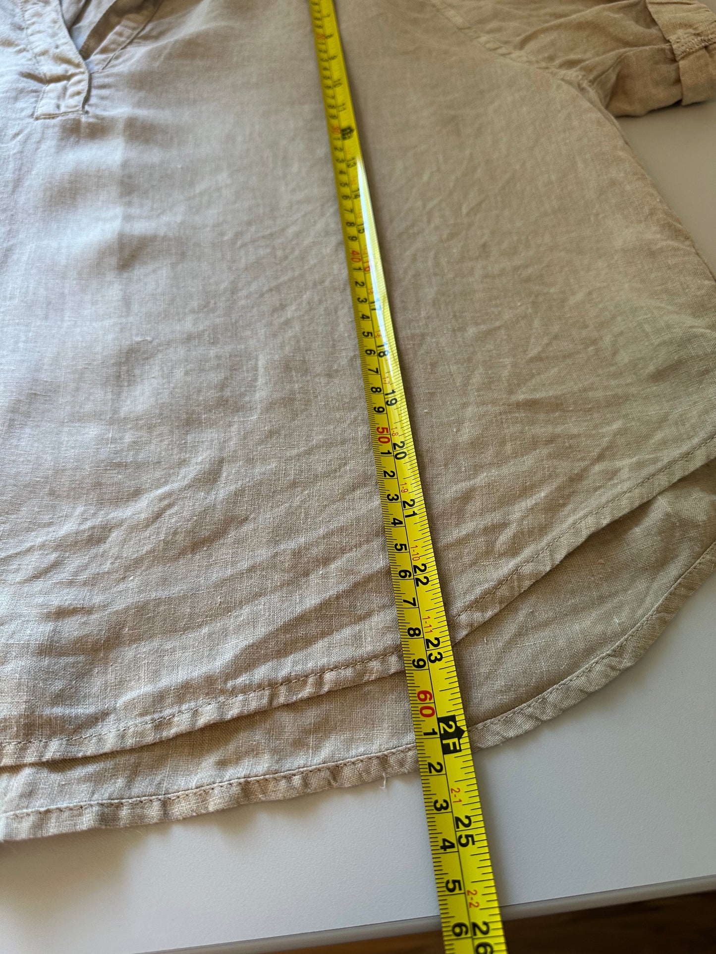 Velvet by Graham & Spencer Elerie Linen Top in Autumn | Size Small