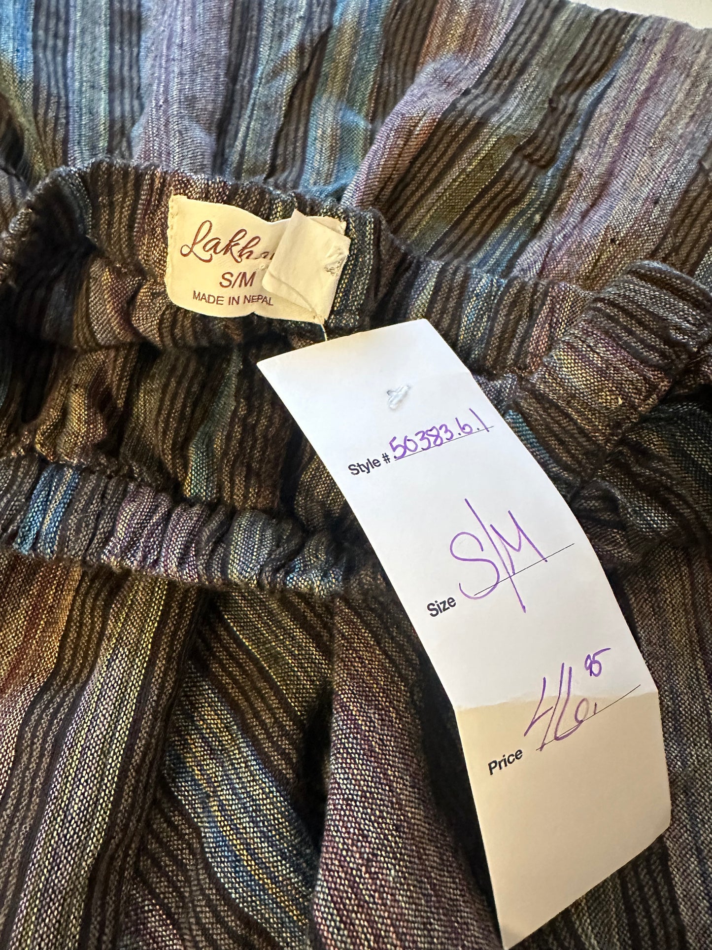 NWT Cotton Striped Maxi Skirt