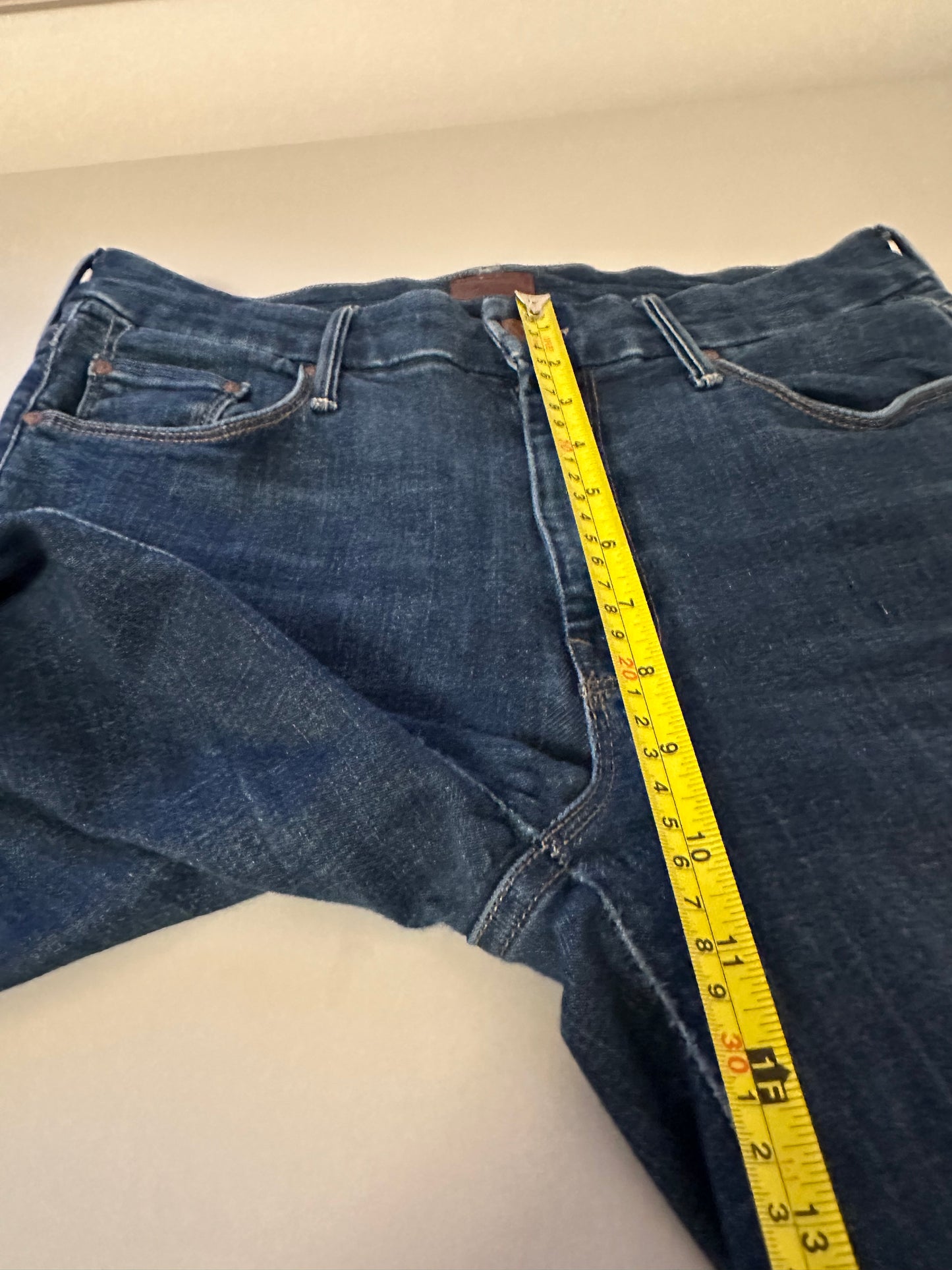 Mother Denim The Looker Ankle Fray Jeans In Hot Springs Wash | Size 29