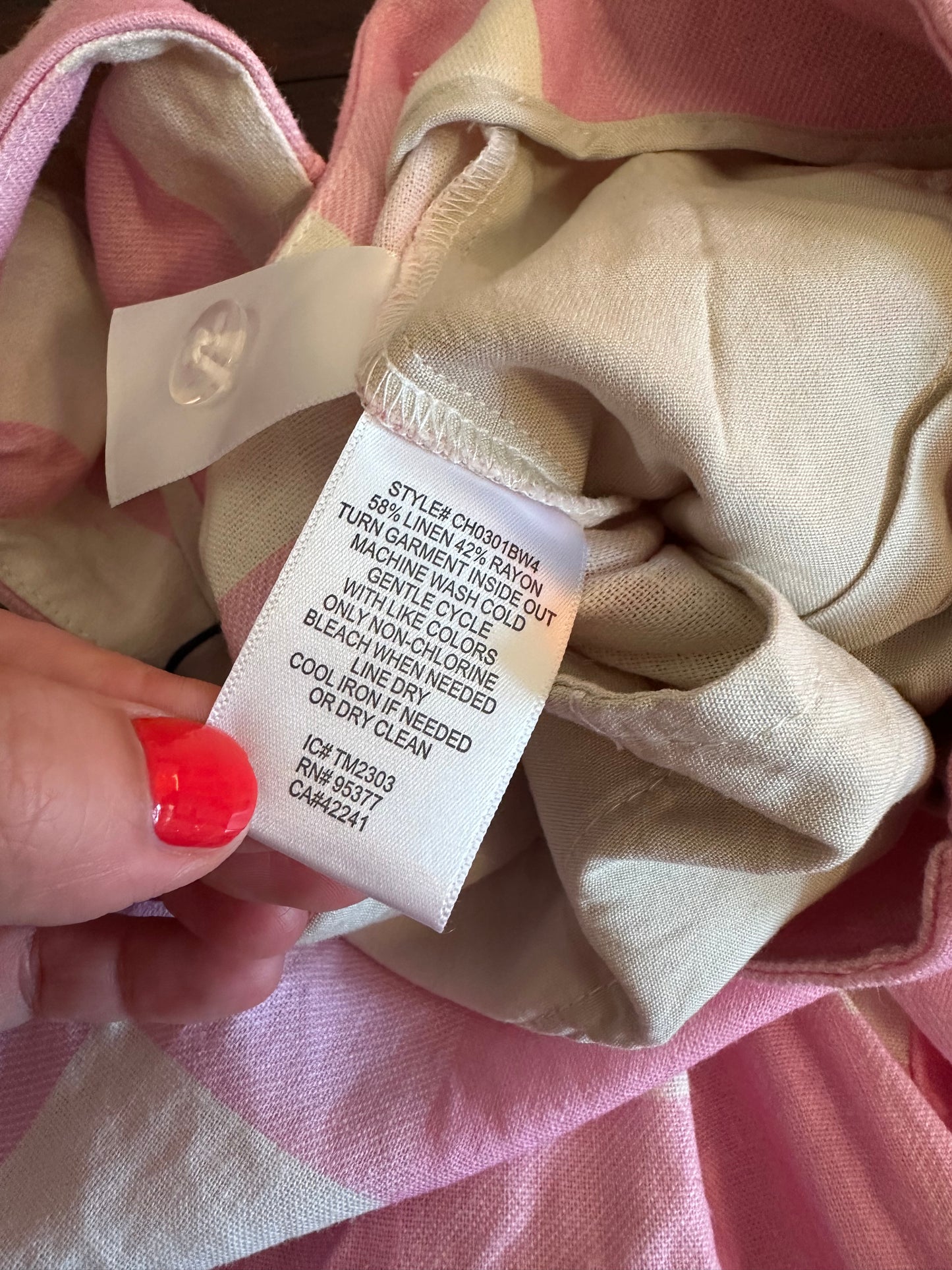 Sanctuary New Sunday Shorts in Pink and White Check - Size 28