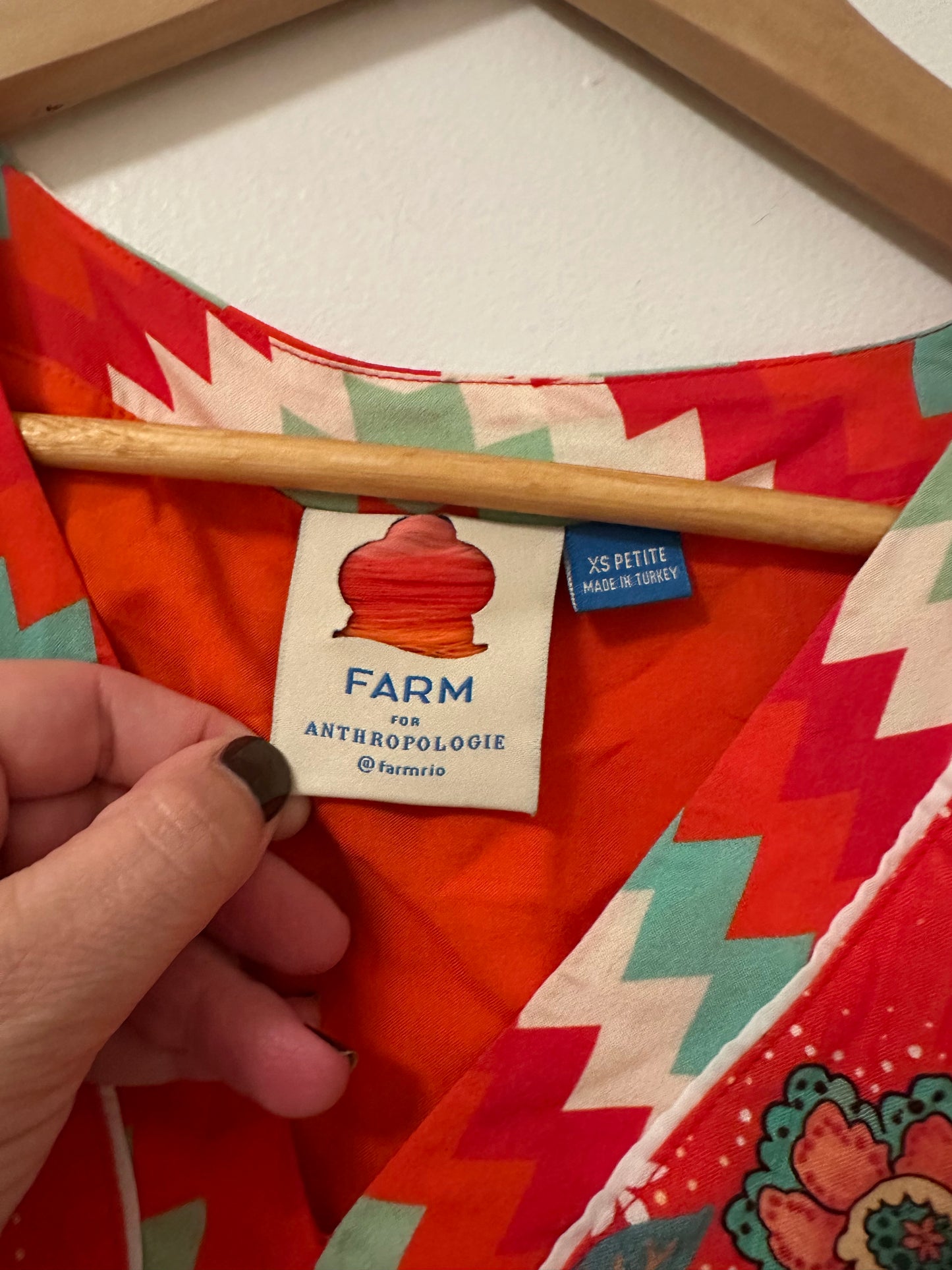 Farm Rio for Anthropologie Jane Mini Dress Size XS Petite