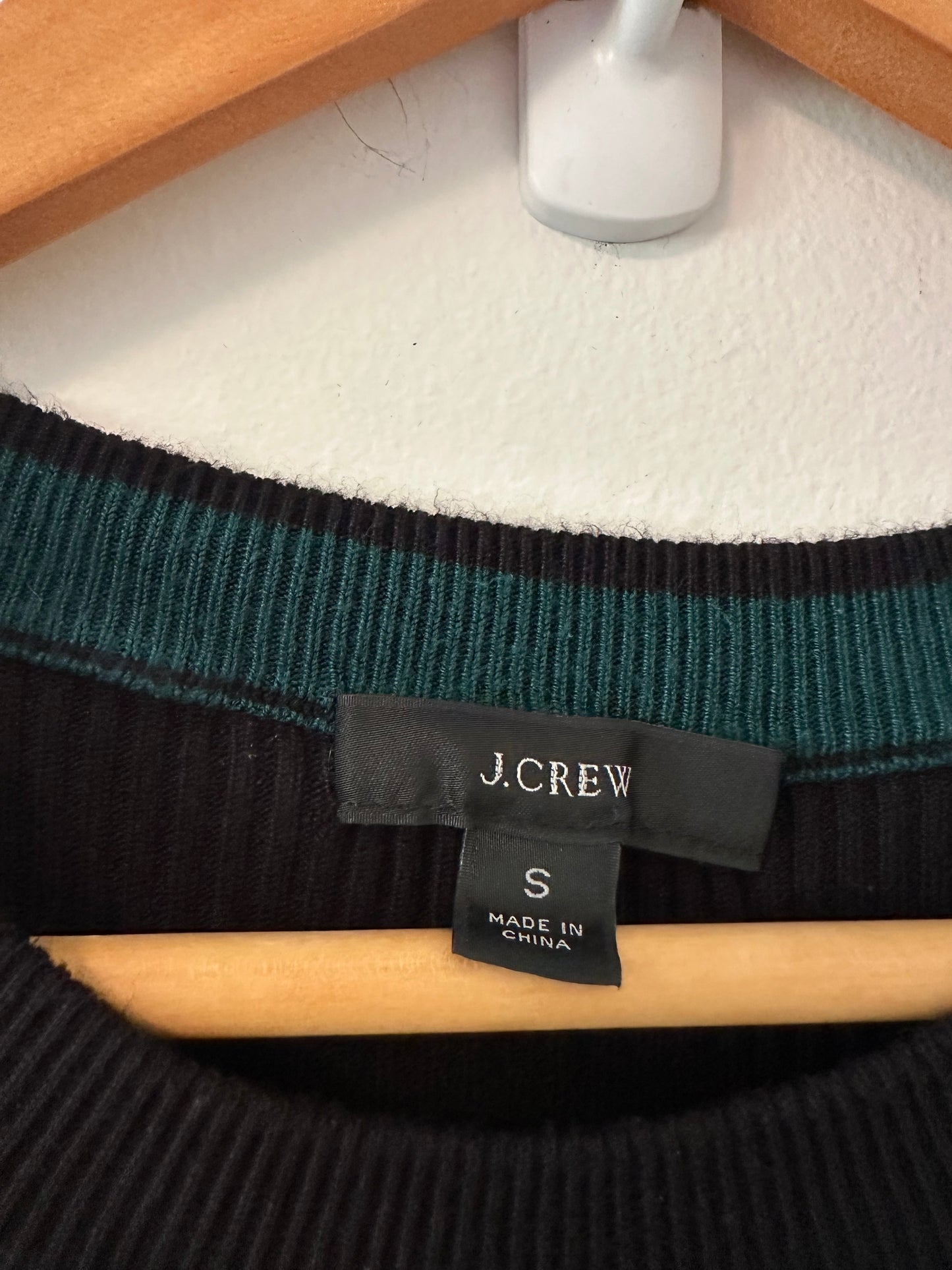 J. Crew Ribbed Knit Short Sleeve Midi Dress - Size Small