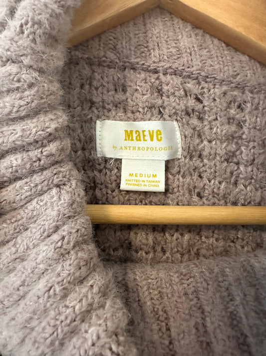 Anthropologie Maeve Cowl Turtleneck Sweater in Rose - Size Medium