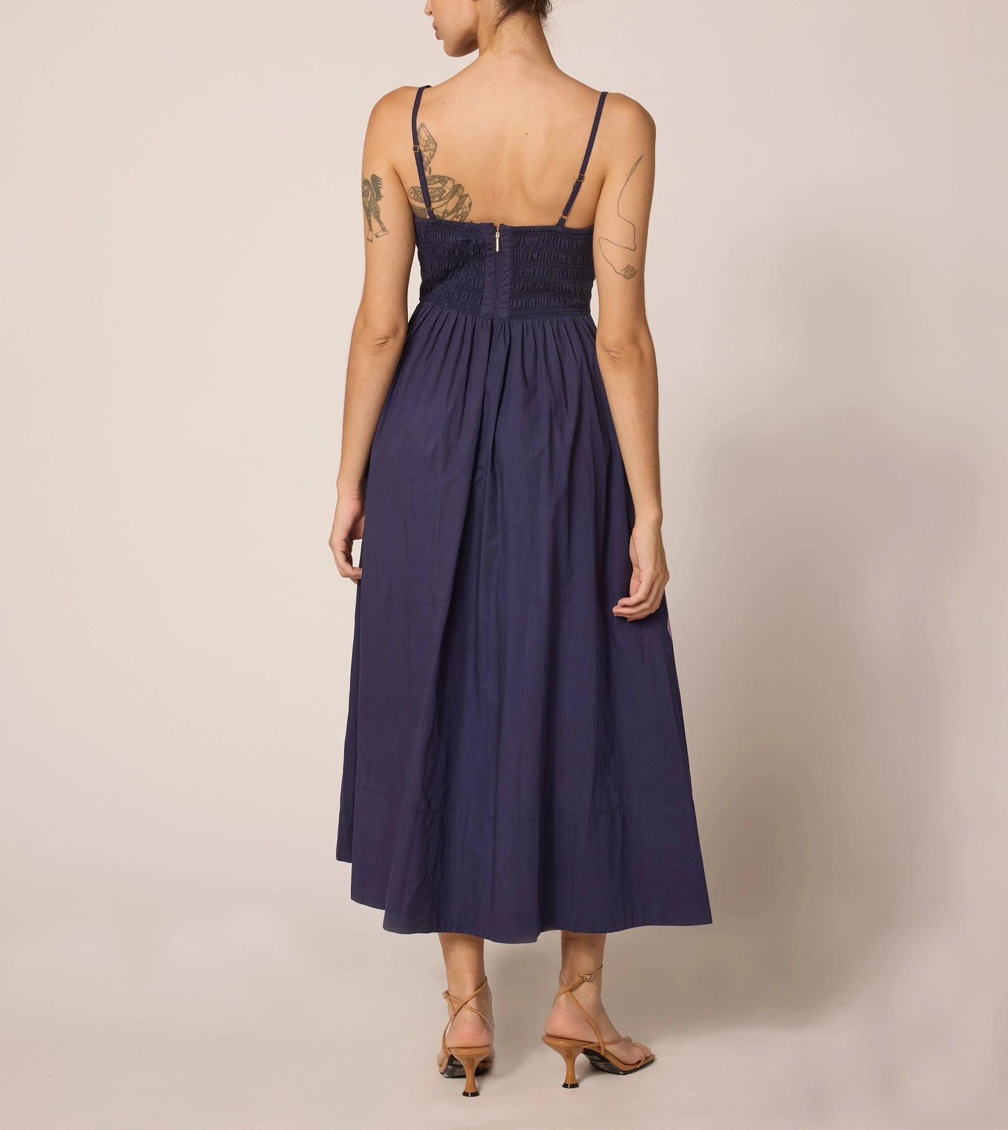 Cleobella Riley Ankle Dress in Moresco Navy | Size XS