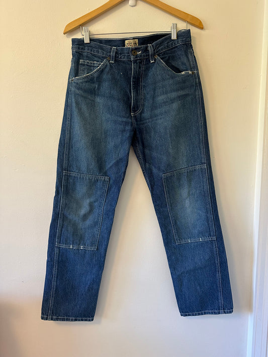 Hey Gang Denim Workpants Blue Straight Leg Women's Jeans | Size 29