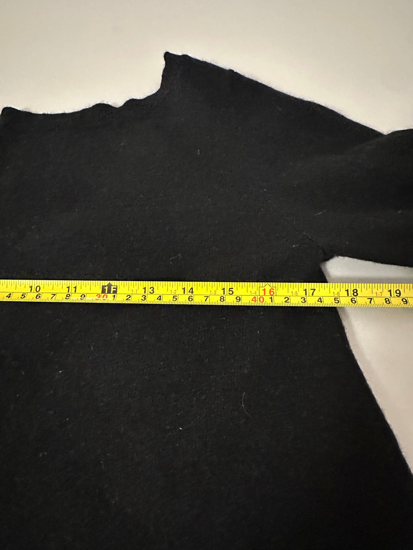 Cortland Park Cashmere Boatneck Sweater with V in the Back in Black | Size XS