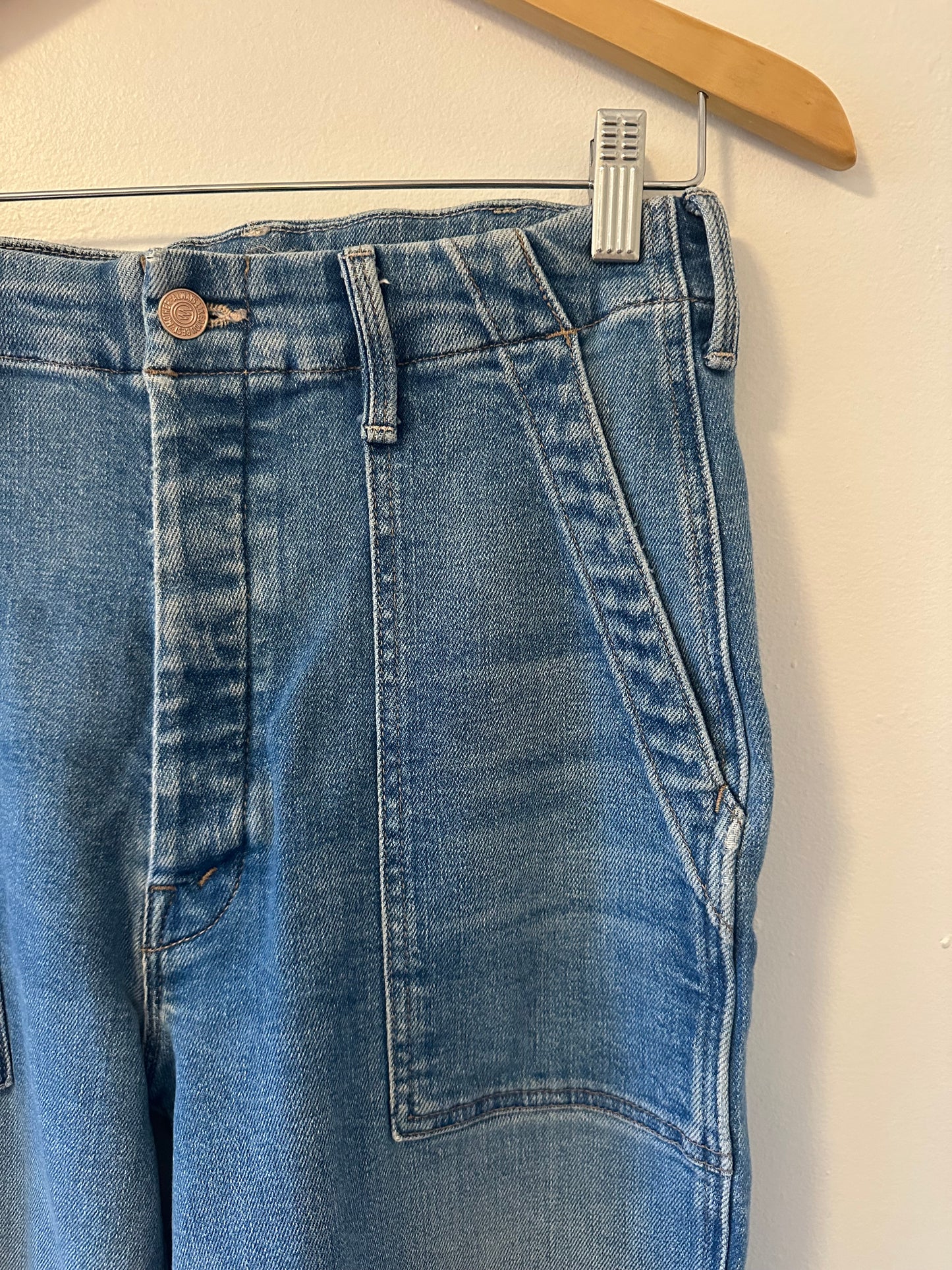 MOTHER The Patch Pocket Private Flood In Flag Me Down - Size 26