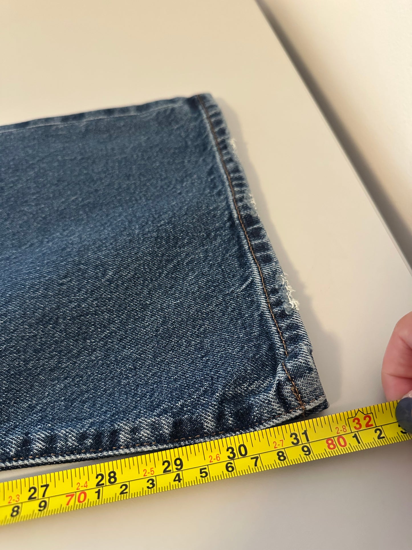 NWT Express Mid Rise Bootcut Distressed Stretch Jeans | Size 12