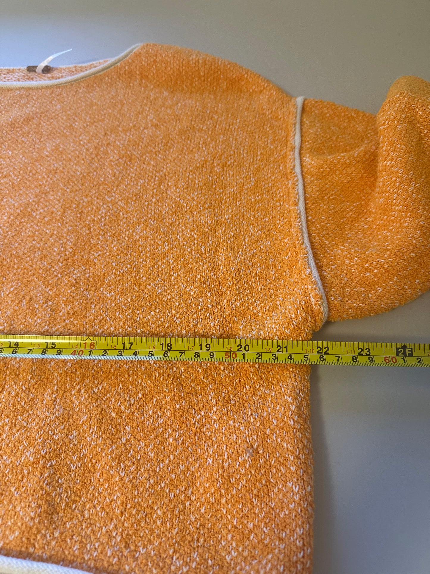 Free People Bardot Orange Oversized Sweater | Size XS