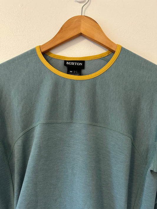 NWT Burton Minturn Crewneck Fleece Long Sleeve Shirt in Trellis Heather | Size Medium