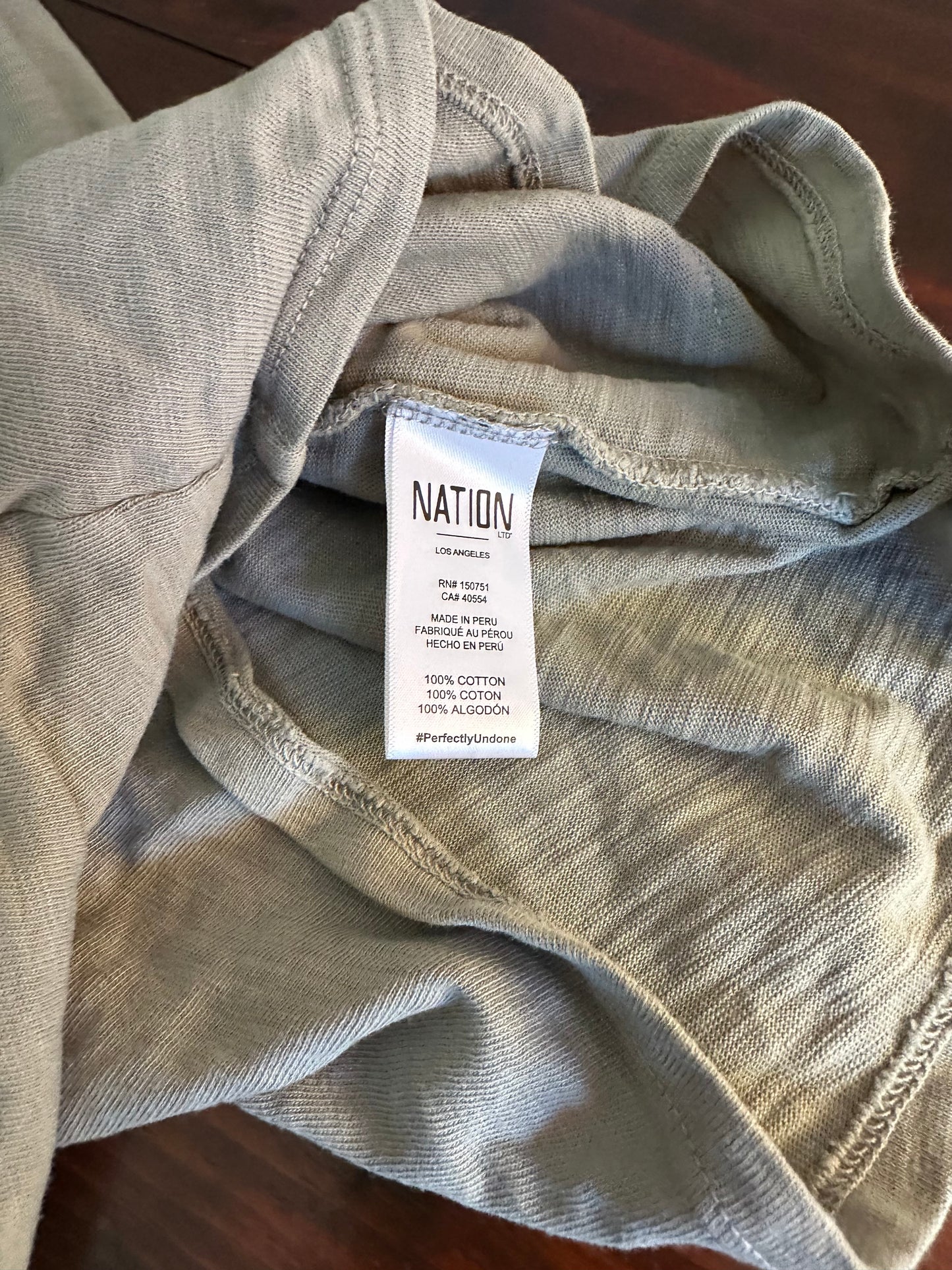 Nation LTD Gray Short Sleeve Romper - Size Small