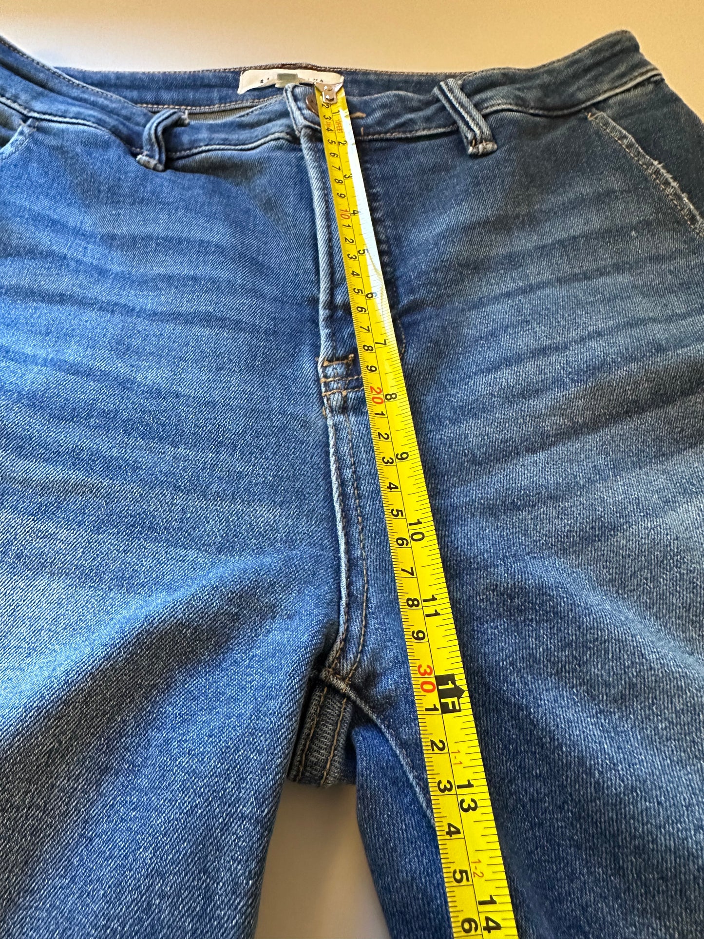 Risen Wide Leg Stretch Slant Pocket Jeans | Size 31