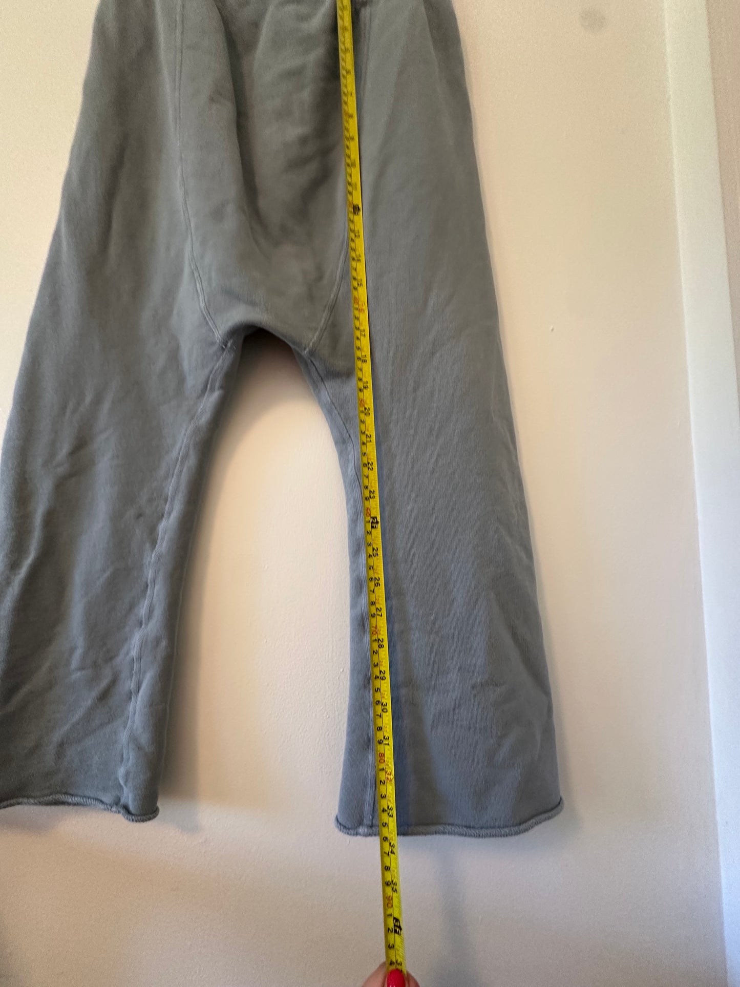 Niki Lotan Harem Leg Blue Sweatpants Size Small