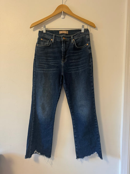 7 For All Mankind High Waist Slim Kick Jeans in Deep Soul | Size 30