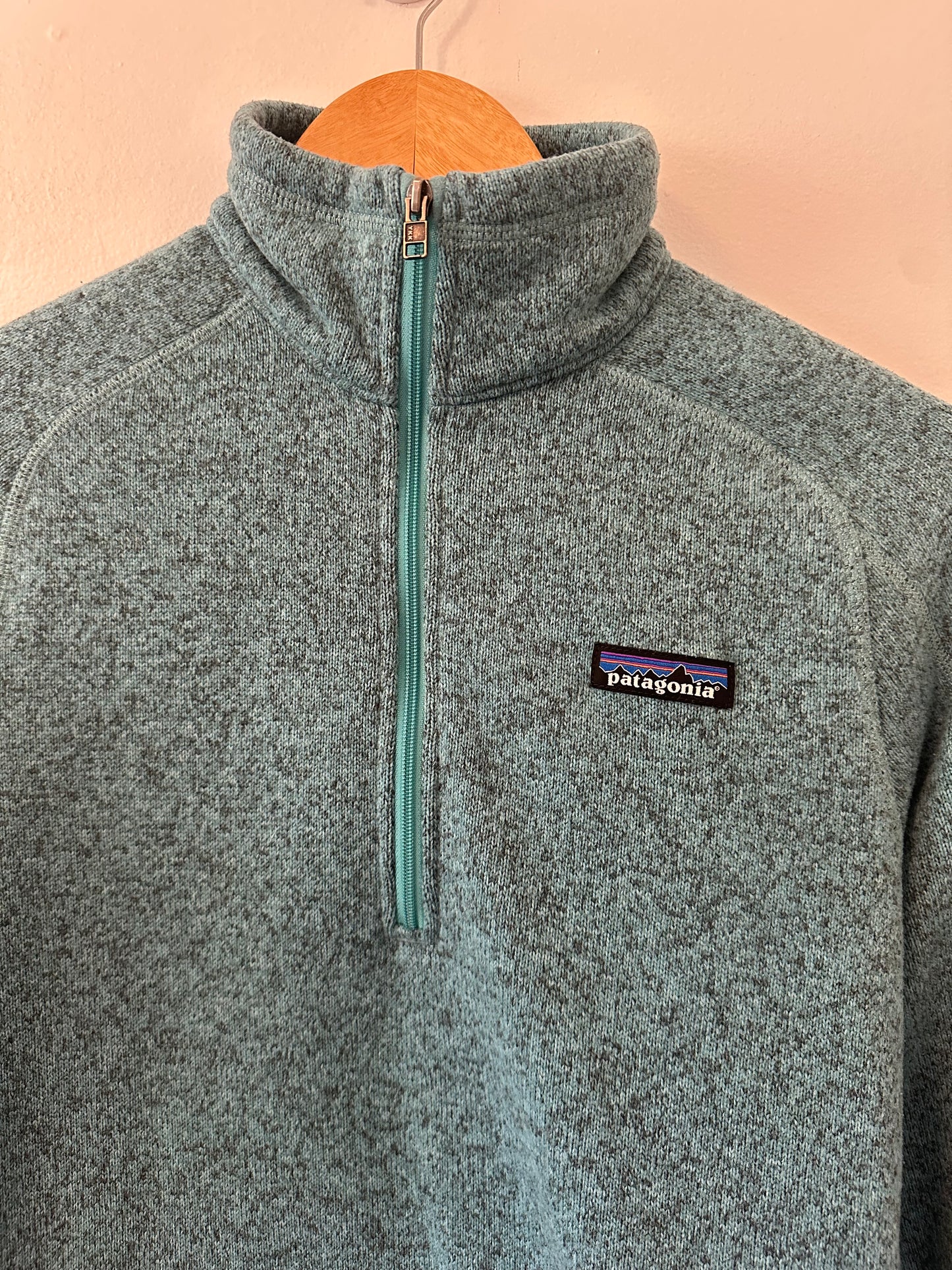 Patagonia Women’s 1/4 Zip Better Sweater Fleece in Beryl Green - Size Medium