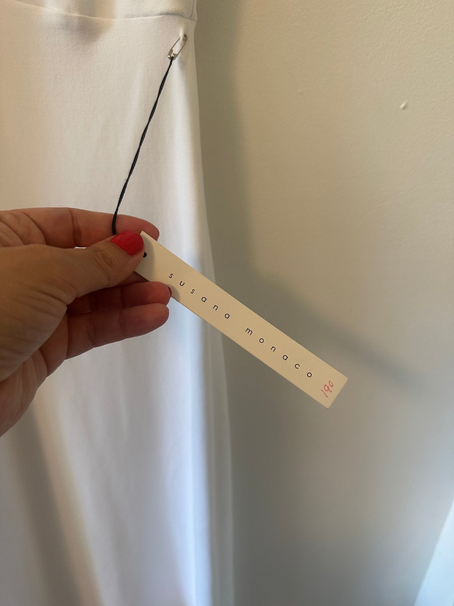 New Susana Monaco White Maxi Dress Size Small