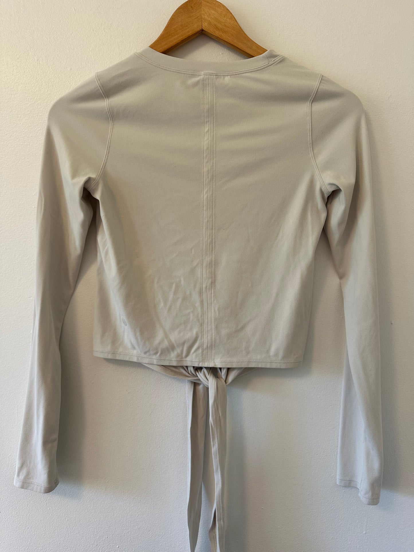 Lululemon Cream Wrap Tie-Front Women's Top