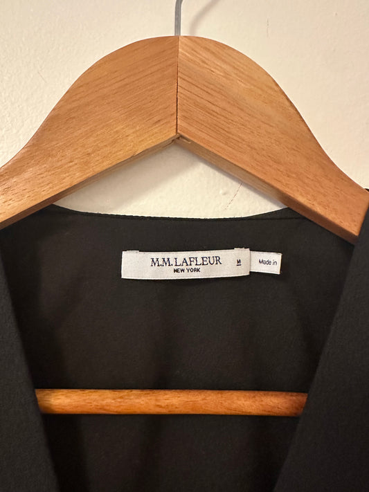 MM Lafleur The Antonia Top - Eco Soft Wave in Black | Size Medium