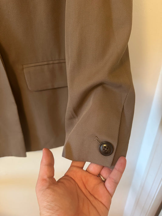 Madewell Womens Drapeweave Caldwell Double-Breasted Blazer Brown - Large