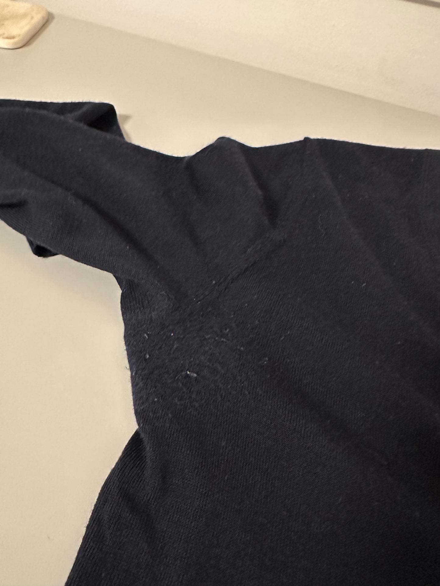 Tory Burch Women's Simone Black Cardigan with Gold Logo Buttons | Size Large