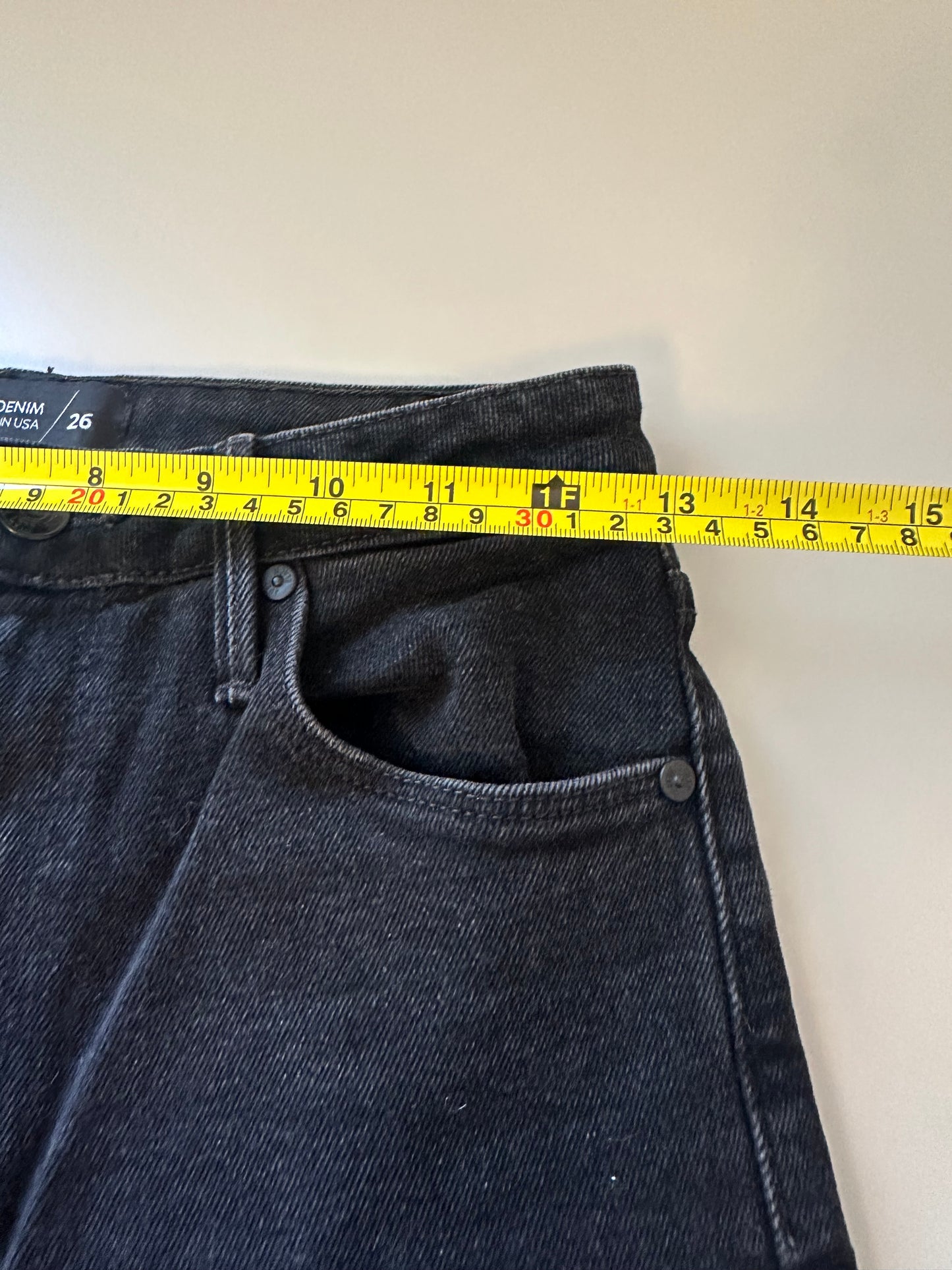 Just Black High Rise Bootcut Black Denim Jeans | Size 26