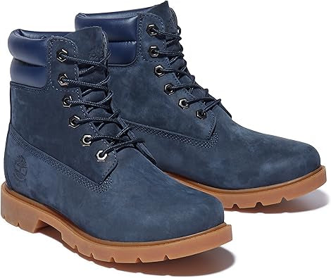 Timberland Women's Linden Woods 6-Inch Waterproof Boot in Navy Gum | Size 8.5