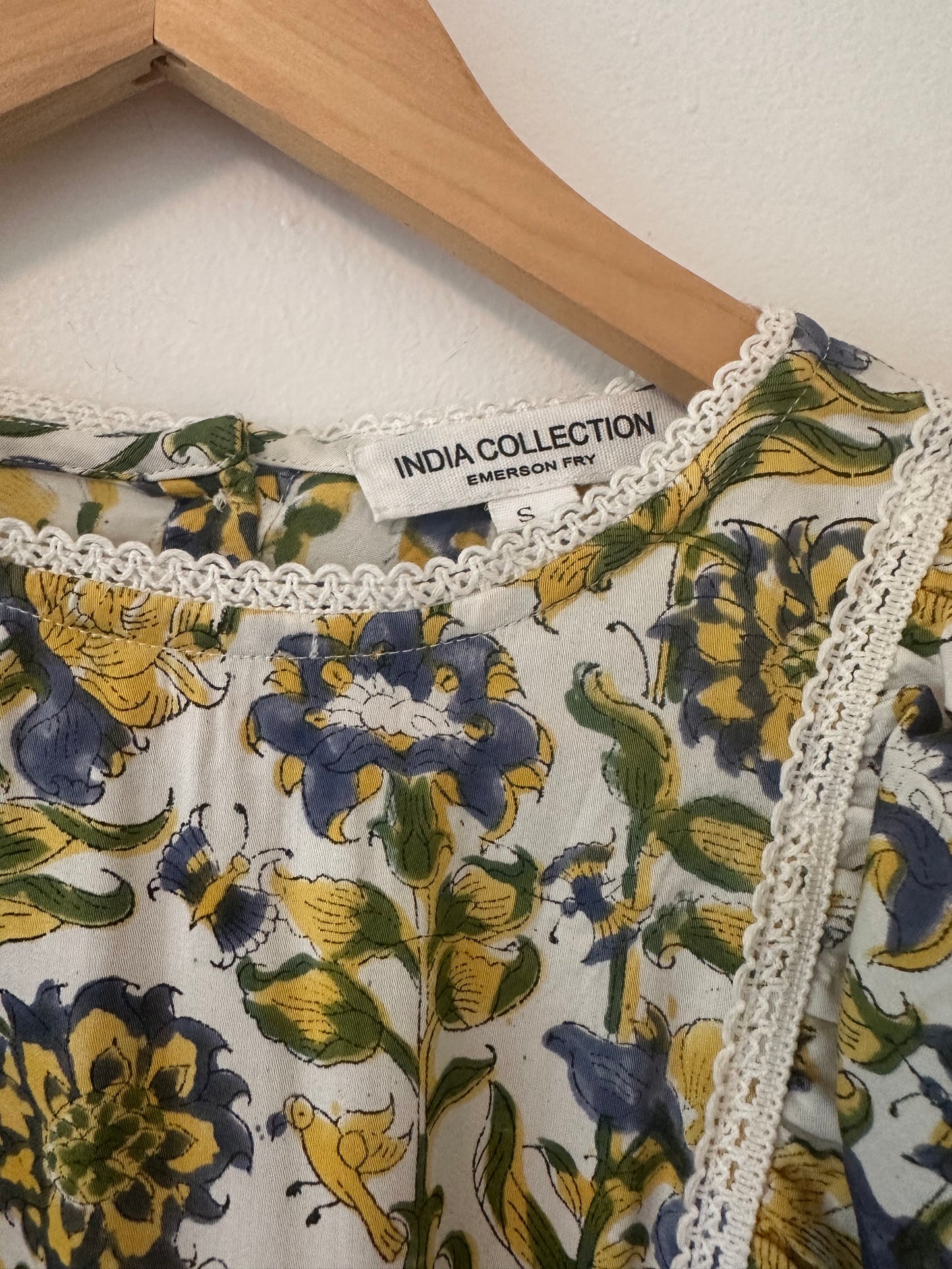 Emerson Fry Filipa Blouse - Meadow Rue Satin Size Small