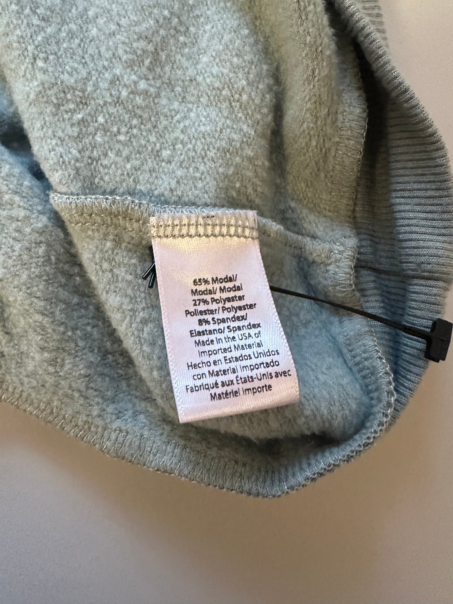 Beyond Yoga Sage Green Cross Back Cropped Hoodie Sweatshirt | Size XS