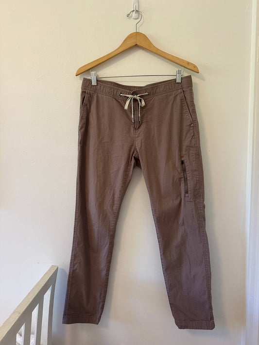 Vuori Ripstop Pants in Mauve - Size Large