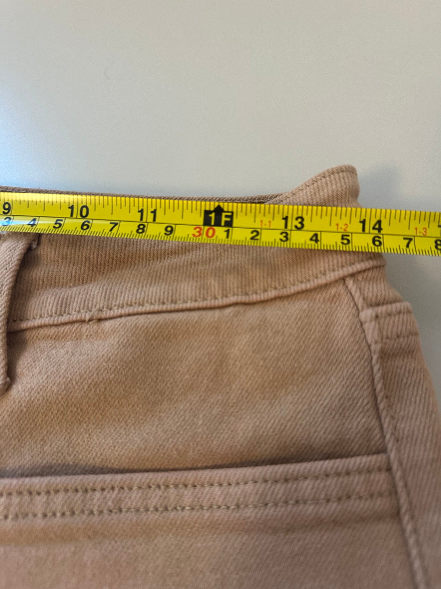 Just Black Light Brown Patch Pocket Denim Wide Leg Pants | Size 27