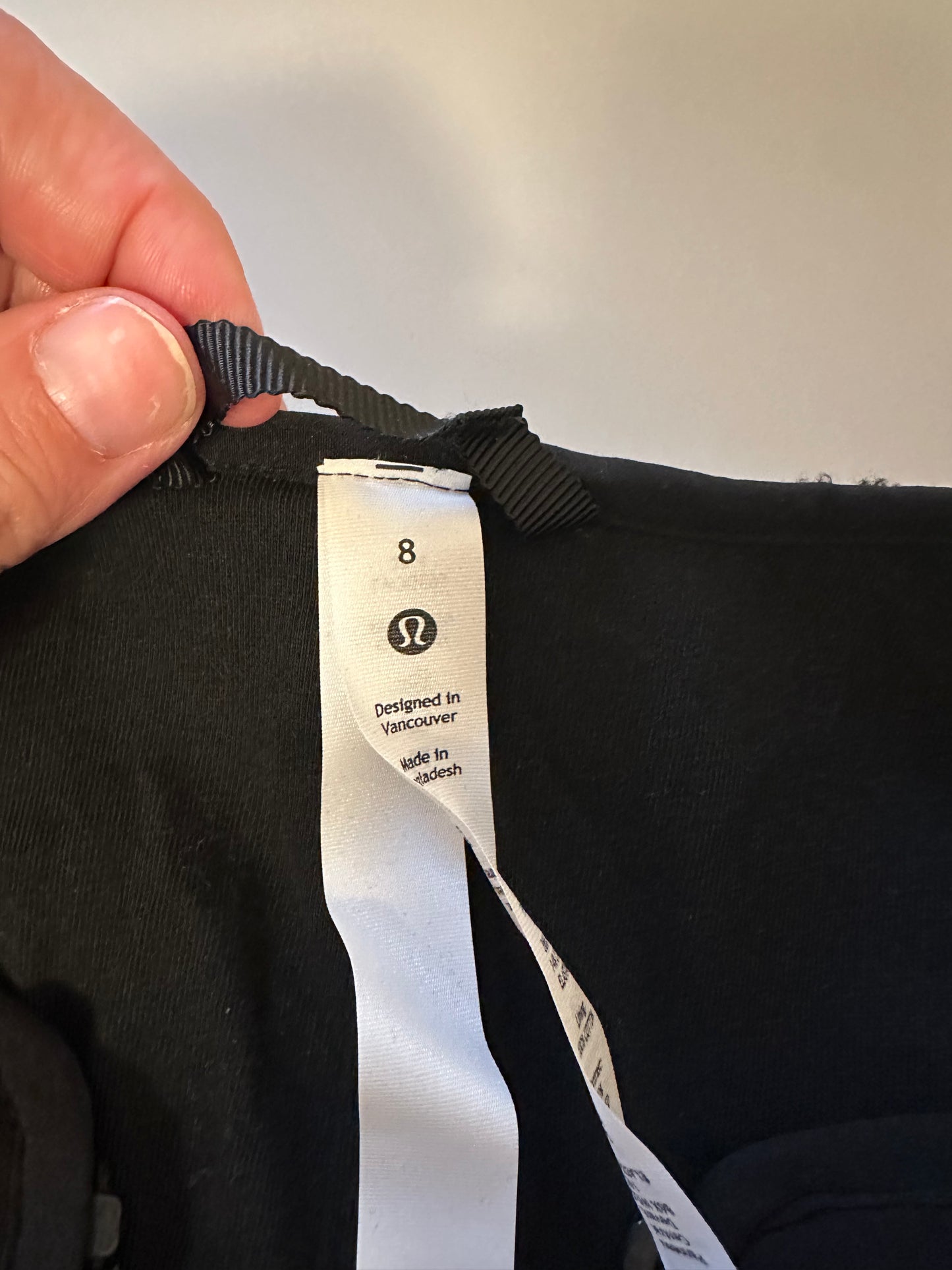 Lululemon Collarless Textured Fleece Full Zip Jacket in Black | Size 8