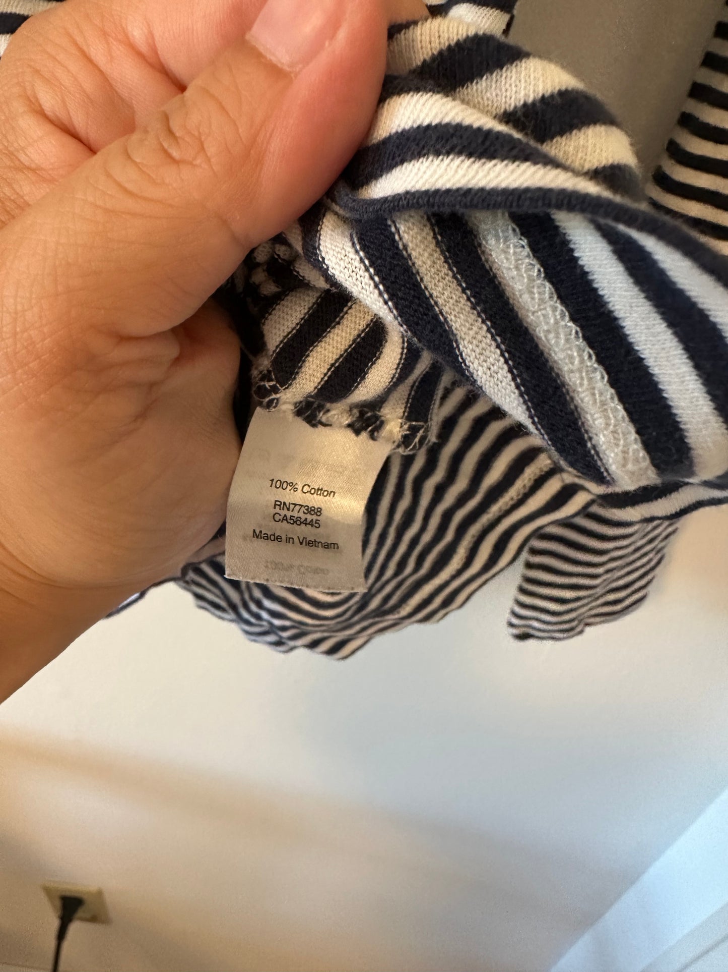 J.CREW Women's Striped Long Sleeve Boatneck T-Shirt Size Small