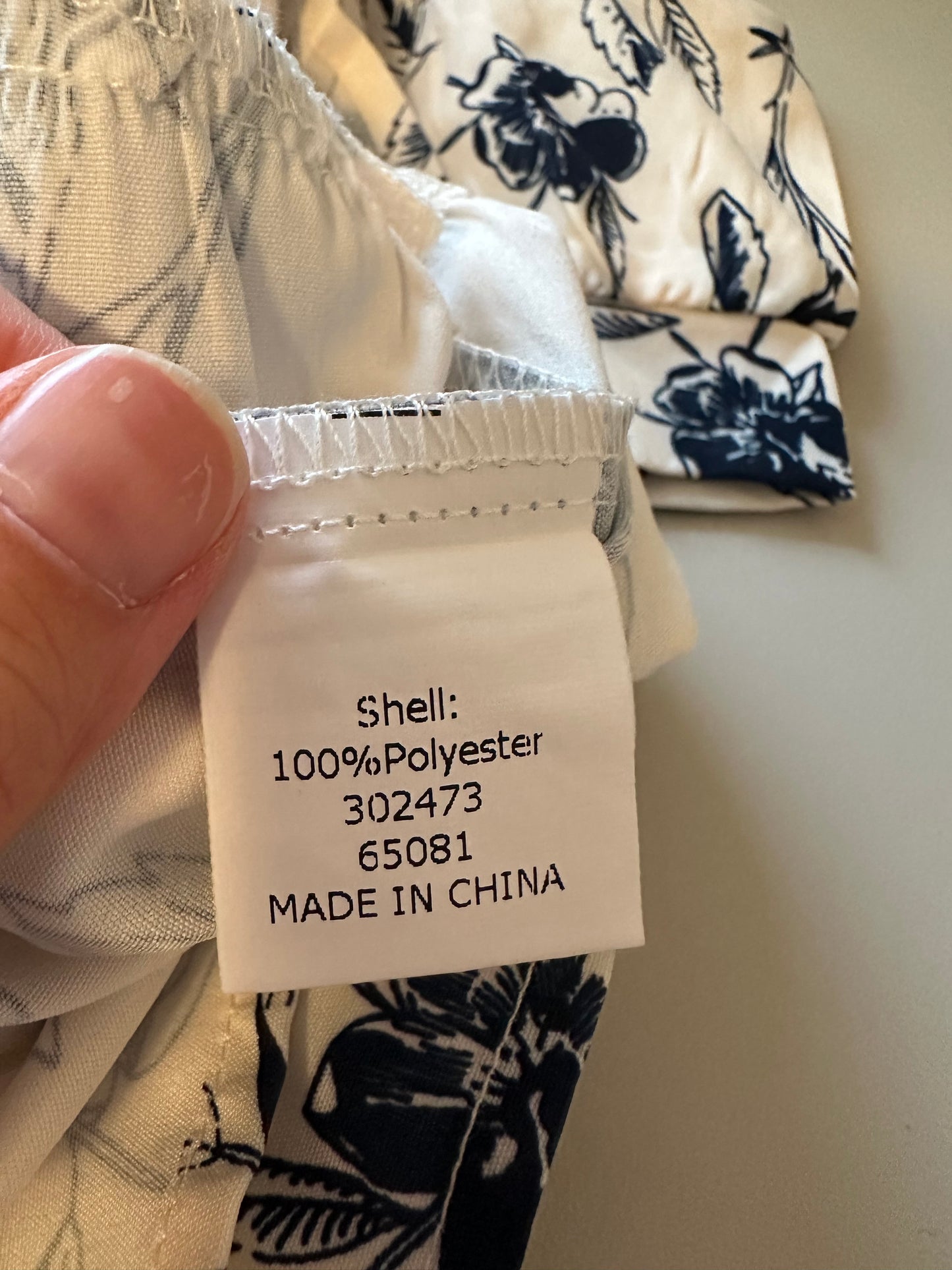 NWT Petallush Floral Half Sleeve V Neck Maxi Dress in Blue and White | Size Large