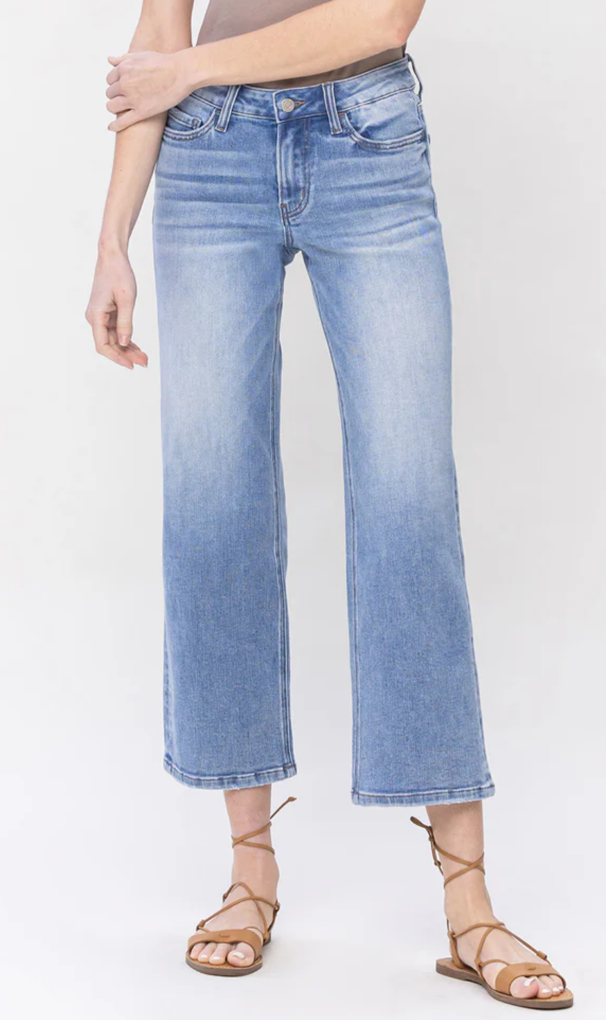 Vervet Leann Mid Rise Dad Jeans - Size 27