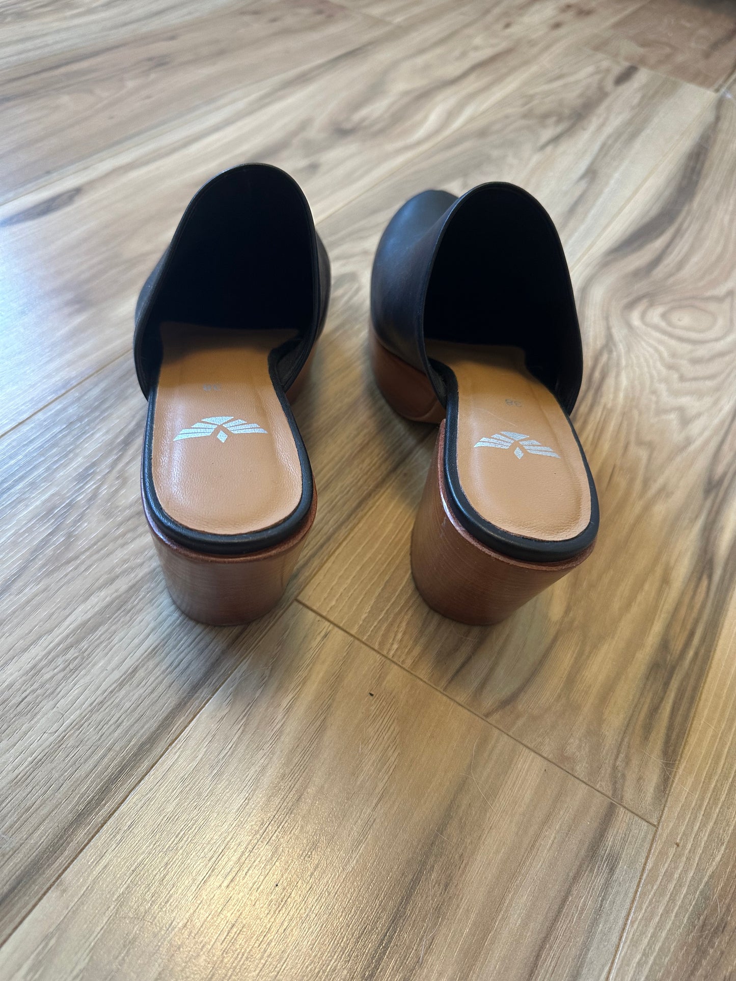 Fortress Ava Clog Mule in Black - Size 38