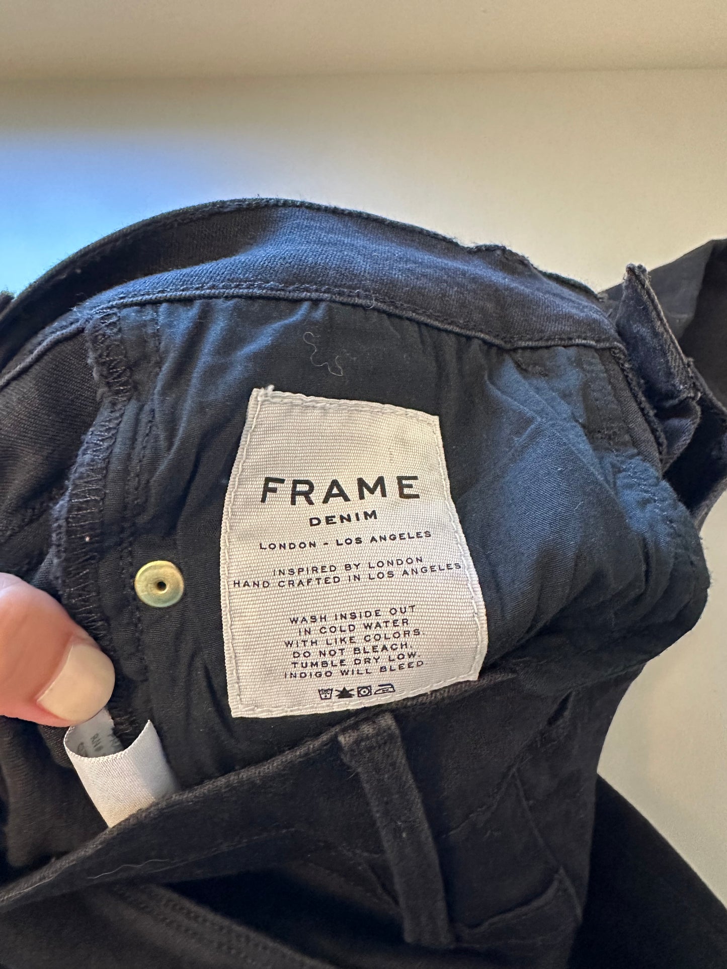 Frame Denim - Le High Black Flare Stretch Jeans | Size 28