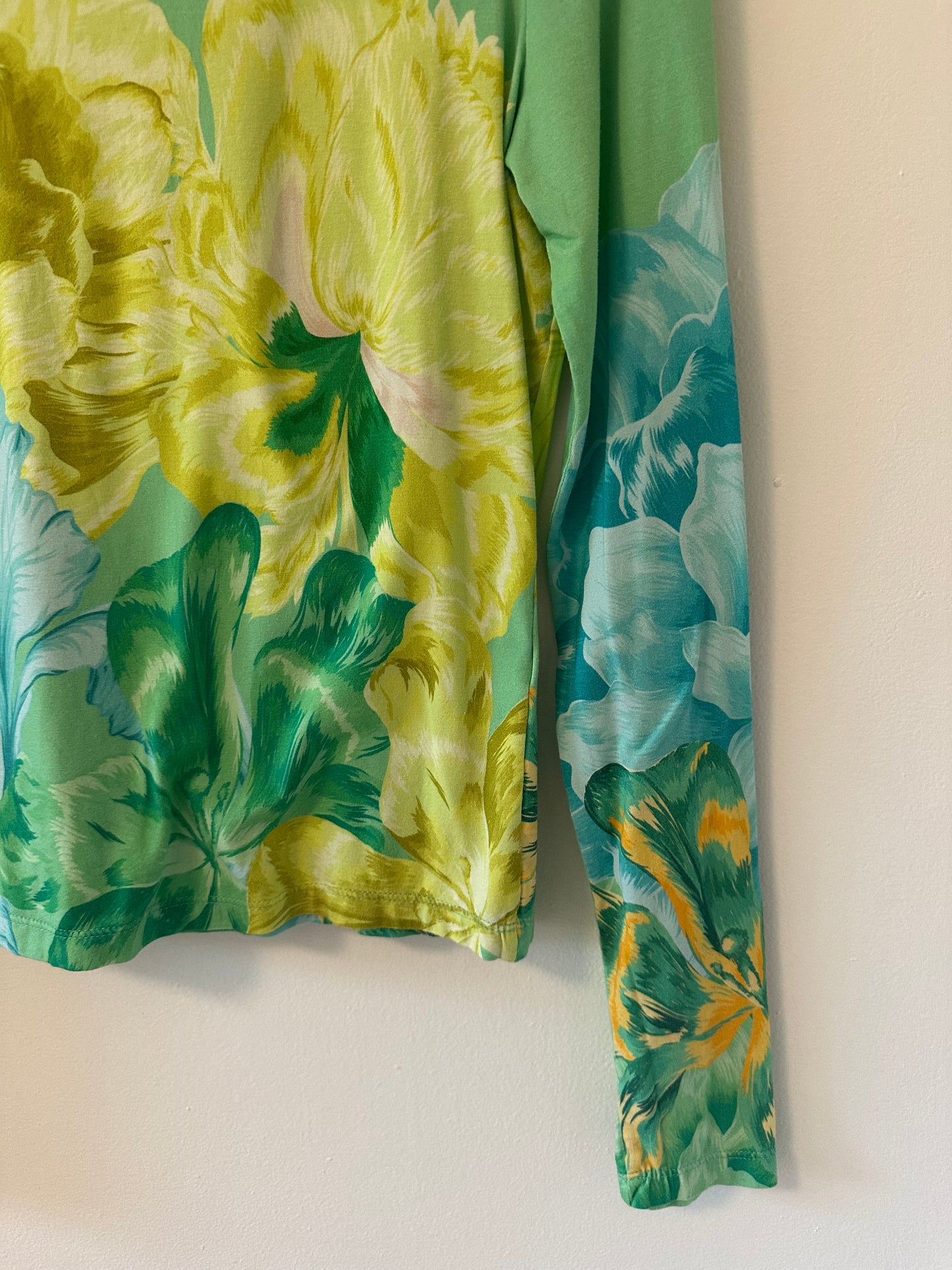 The Kit Turtleneck in Jade Iris | Size Large