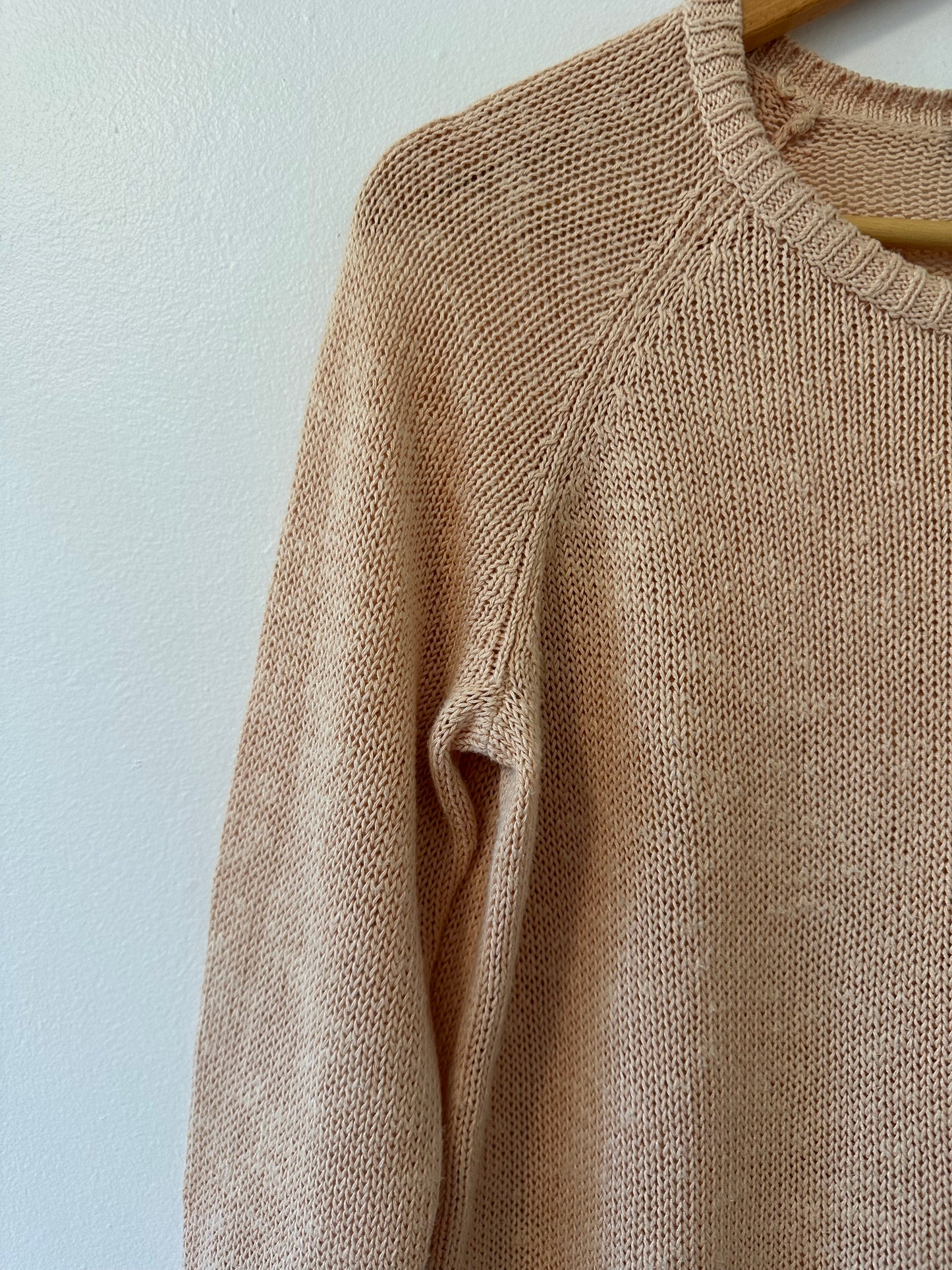 Eileen Fisher Lightweight Summer Sweater in Beige - Size Small