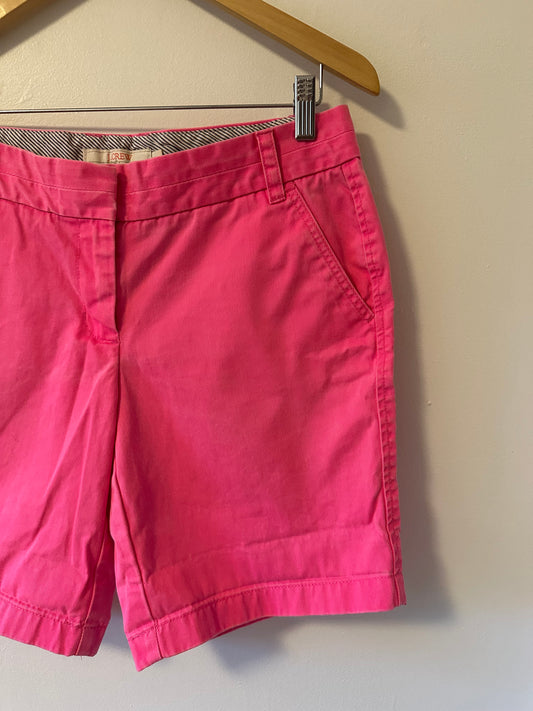 J. Crew Bright Pink Women's Chino Shorts | Size 6