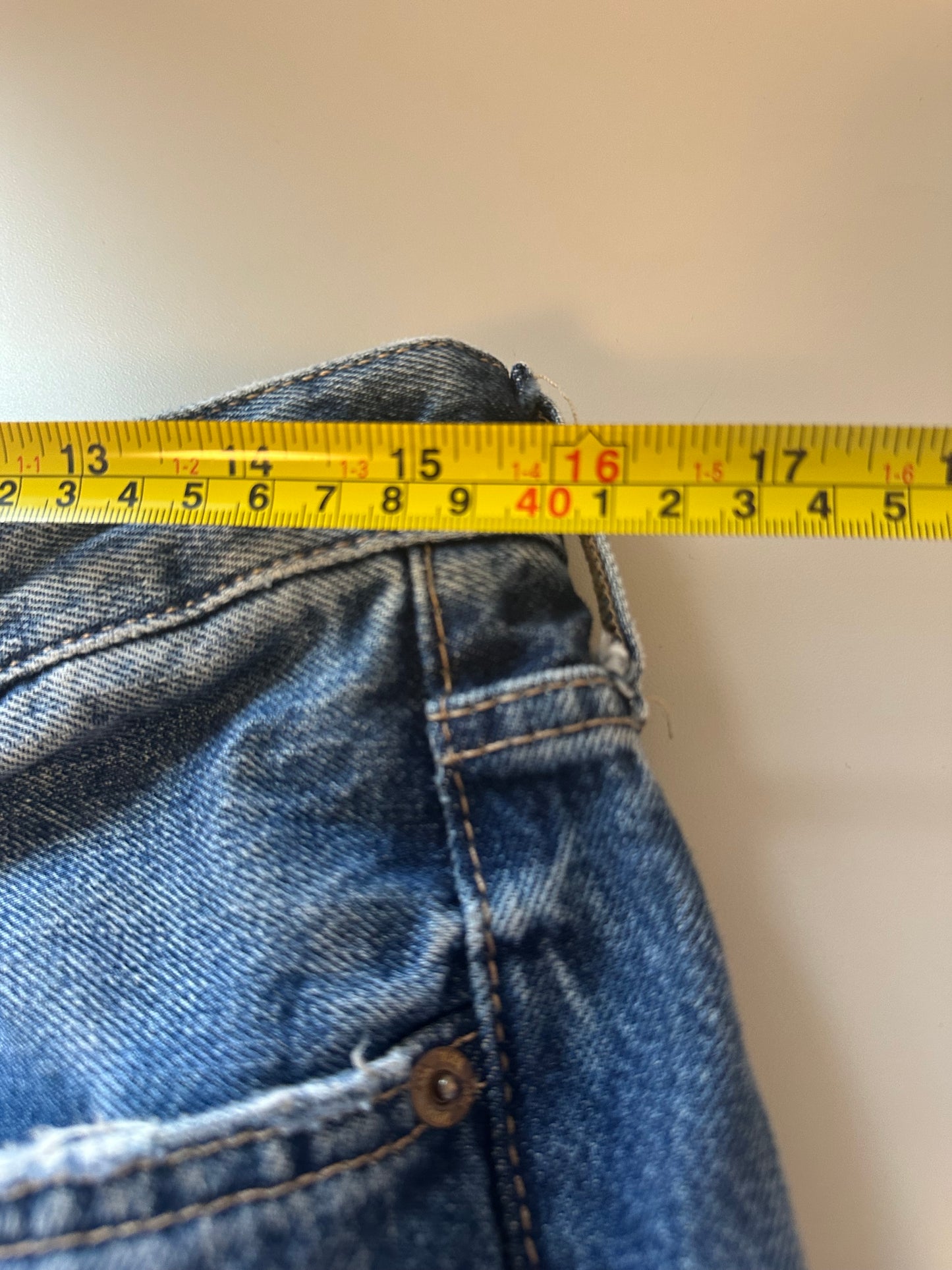 Zara Mid Rise Wide Leg Cotton Medium Wash Jeans | Size 10