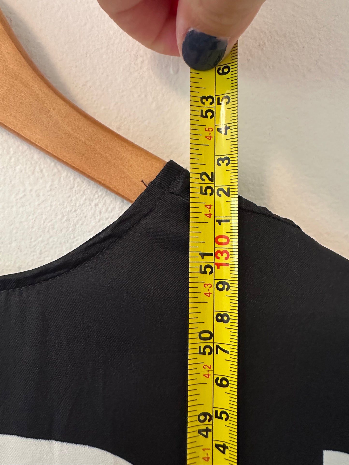 Reiss Freja Scarf Printed Midi Dress in Navy and White | Size 6