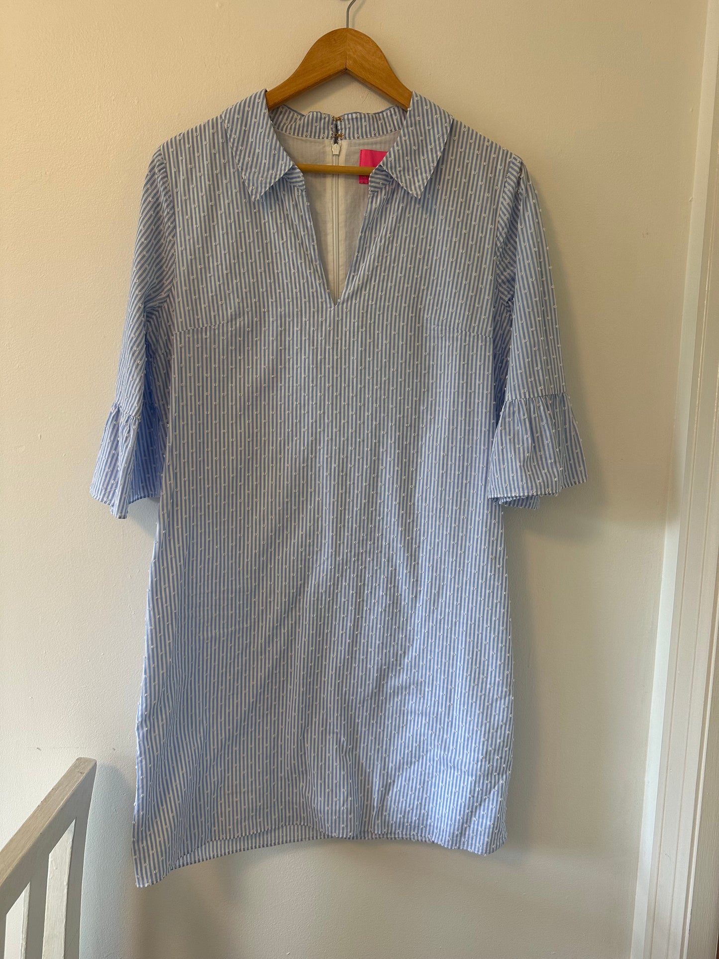 Lilly Pulitzer Ginger Seersucker Shirtdress - Size Large