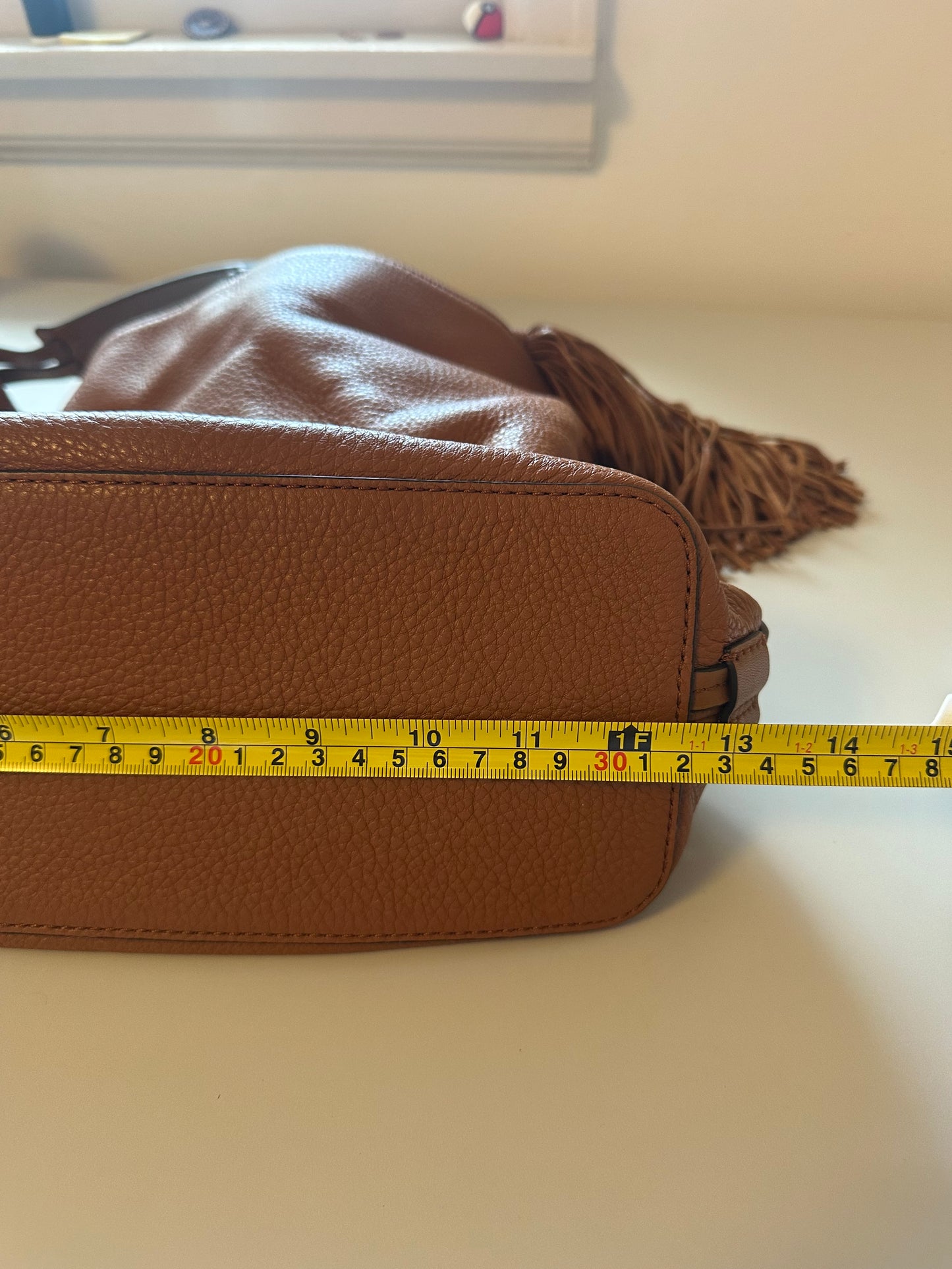 Rebecca Minkoff Isobel Hobo Bag in Almond Brown Leather