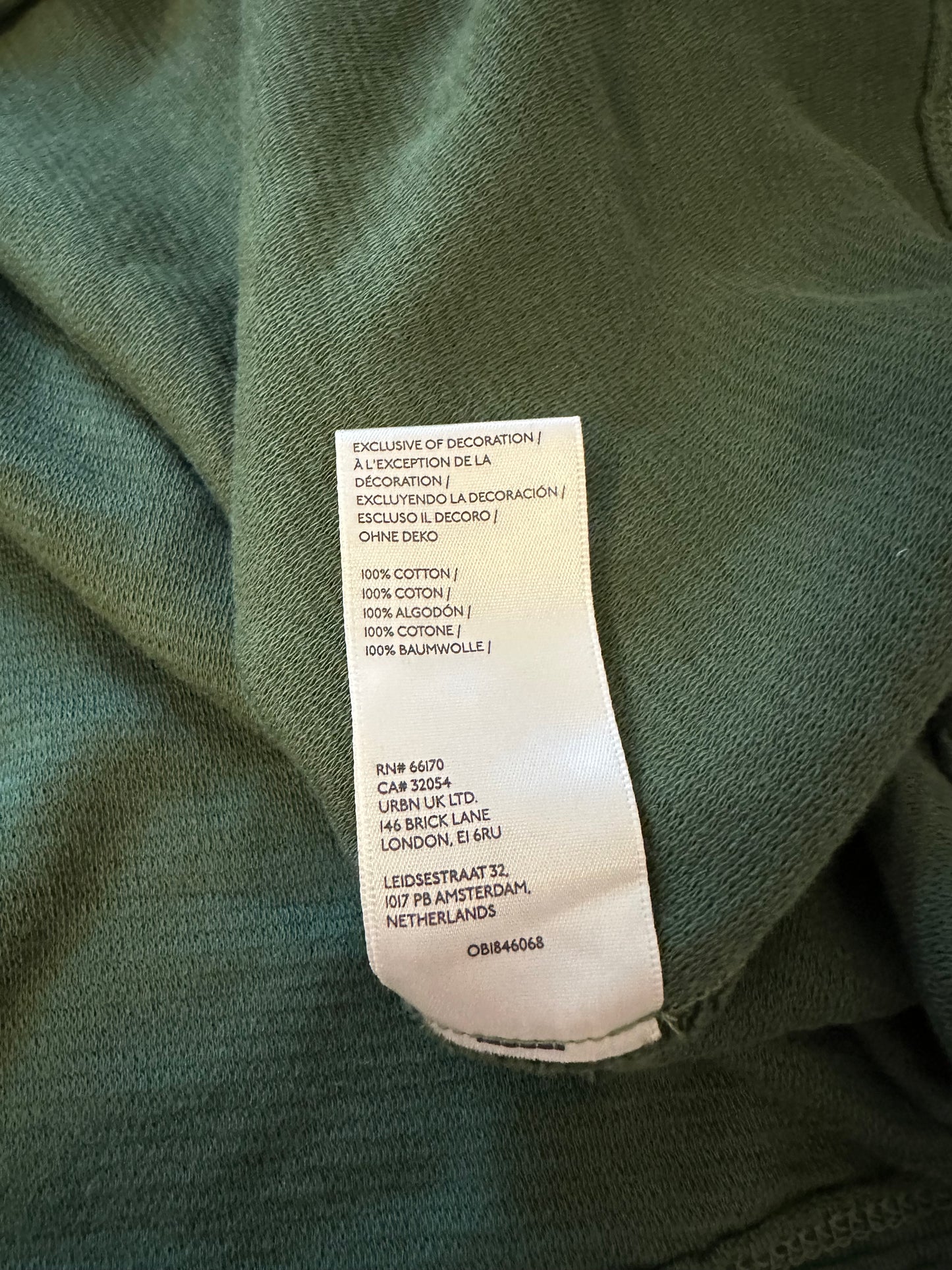 We The Free Total Eclipse Long Sleeve Ribbed Oversized Tee in Green | Size XS