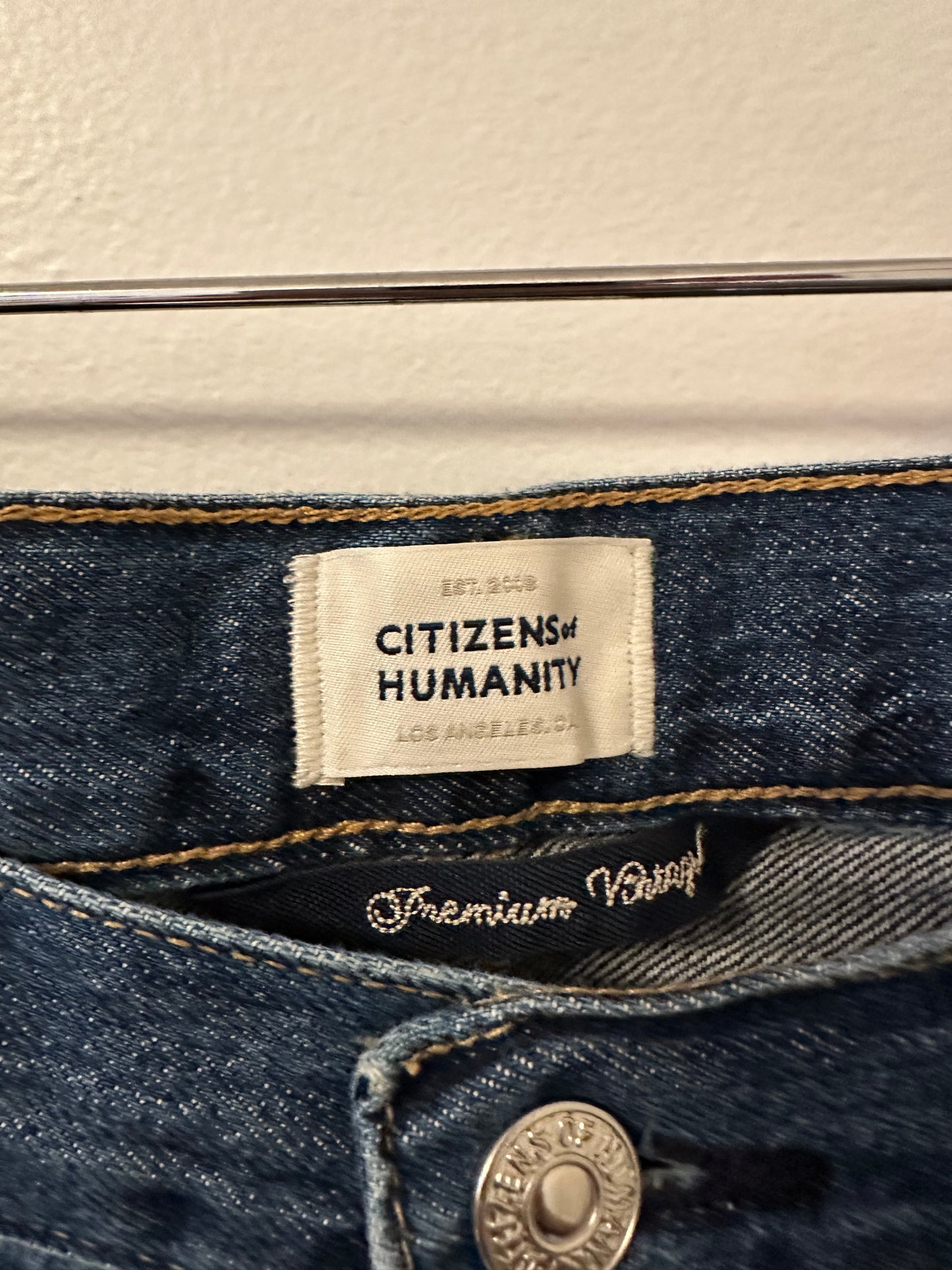 Citizens Of Humanity Annina Straight Leg Cotton Jeans | Size 29